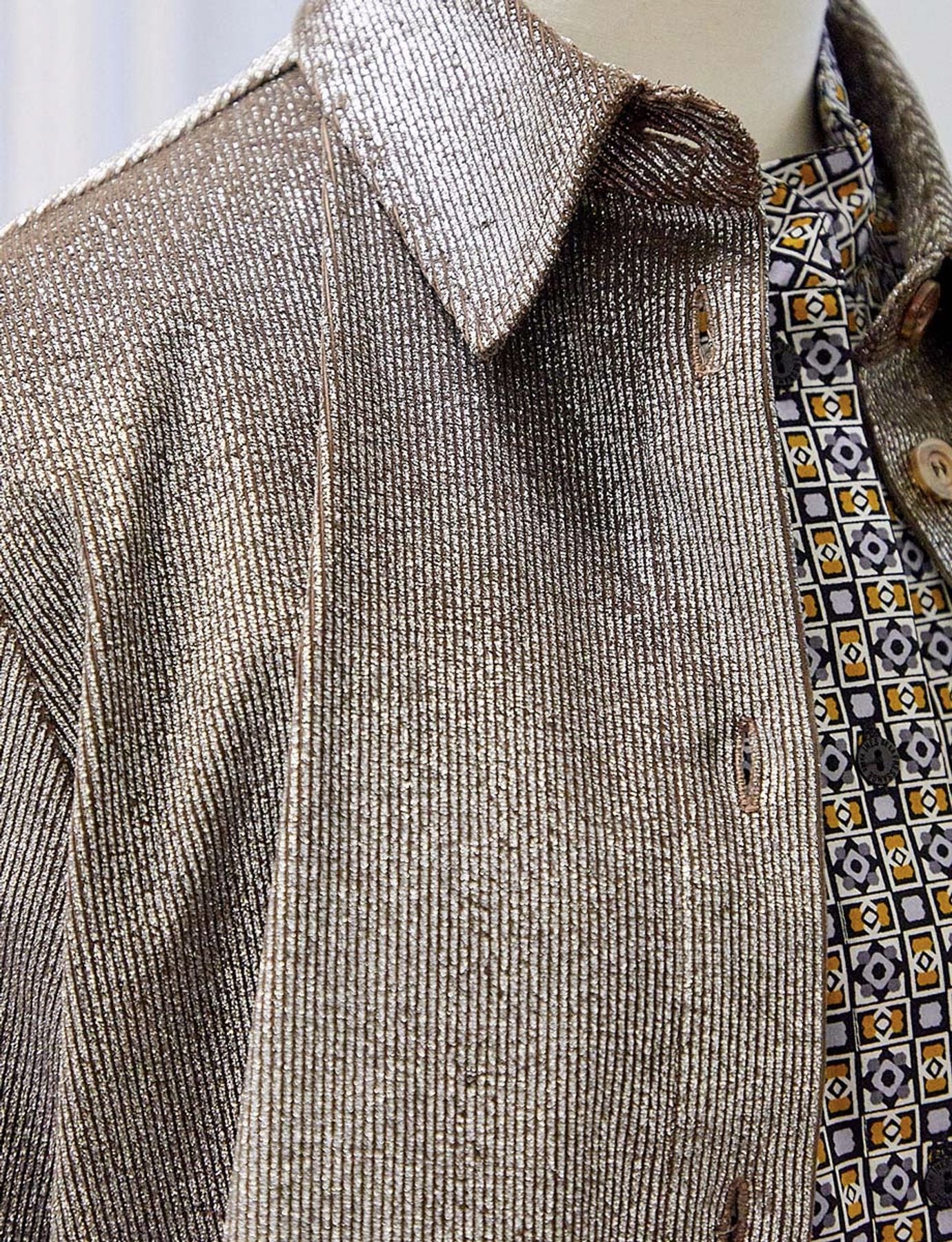 Camisa Cassia di terciopelo placcato