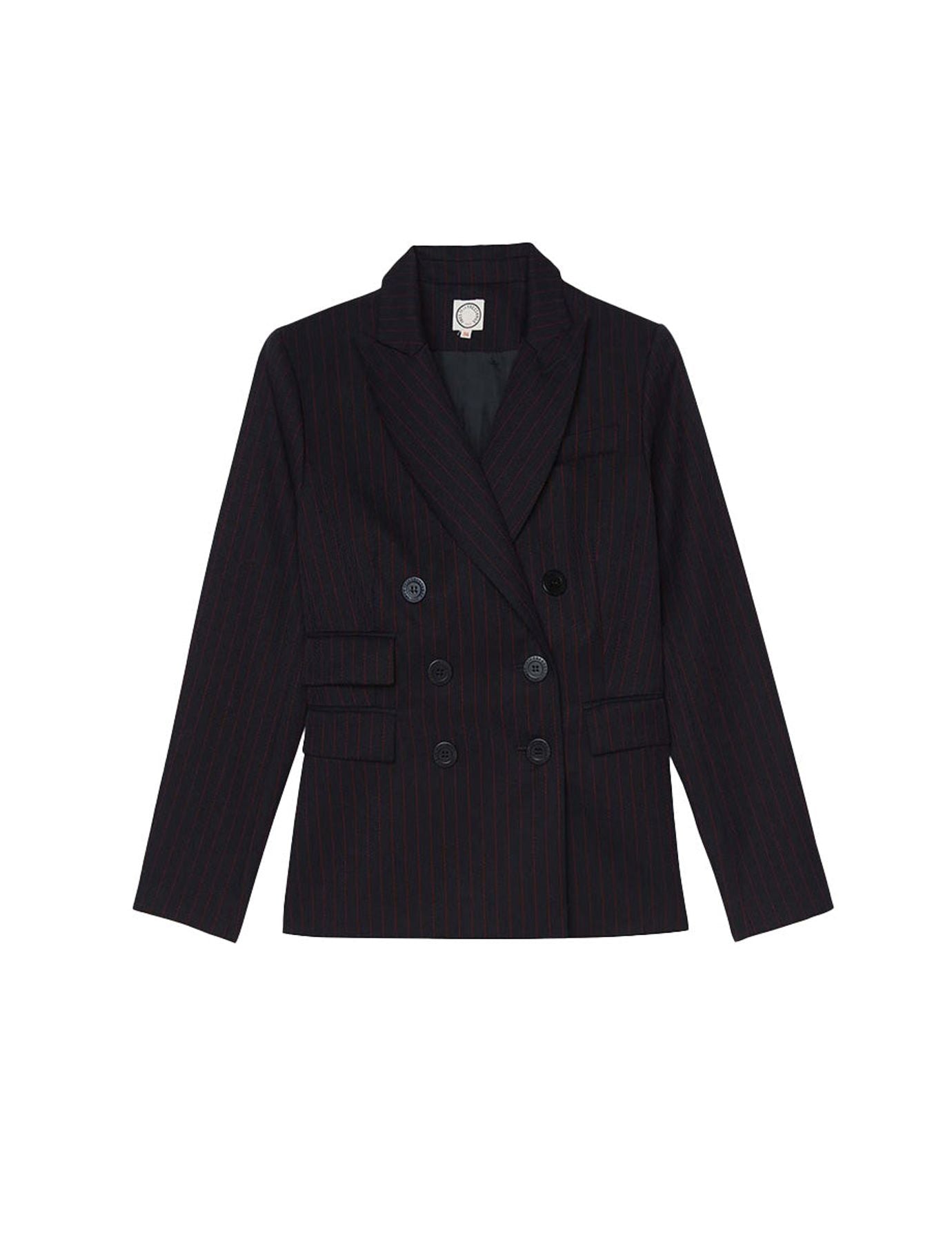 Giacca Maurice in cotone blu navy
