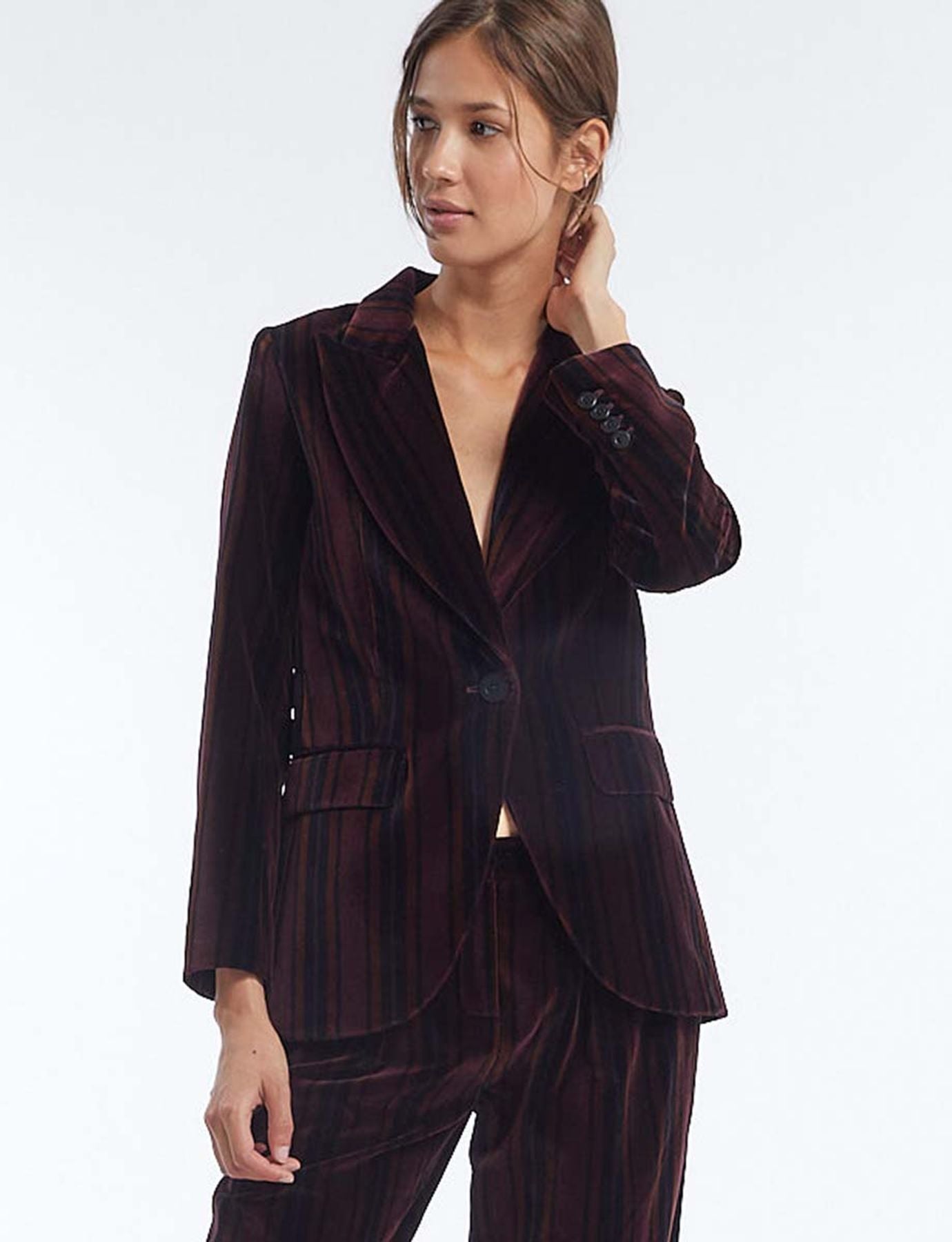 Giacca Gaelle in velluto bordeaux