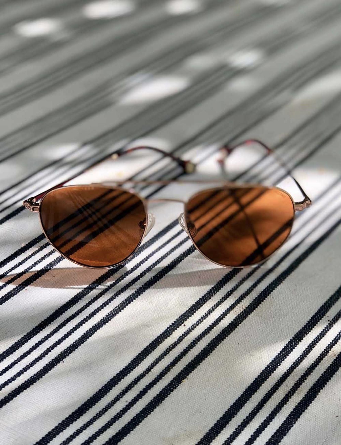 Gafas da pavimento Clara in oro rosa