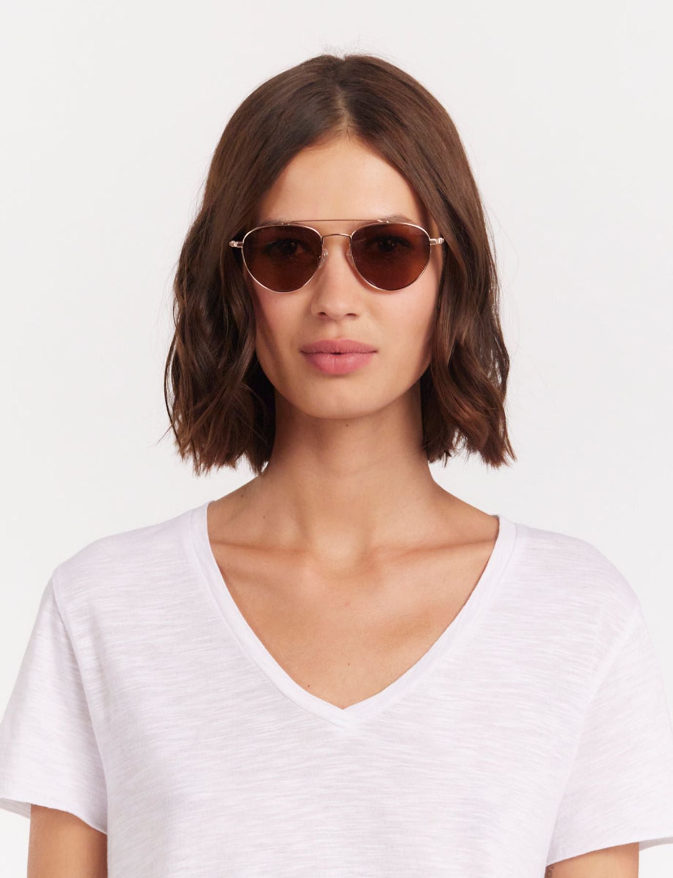 Gafas da pavimento Clara in oro rosa