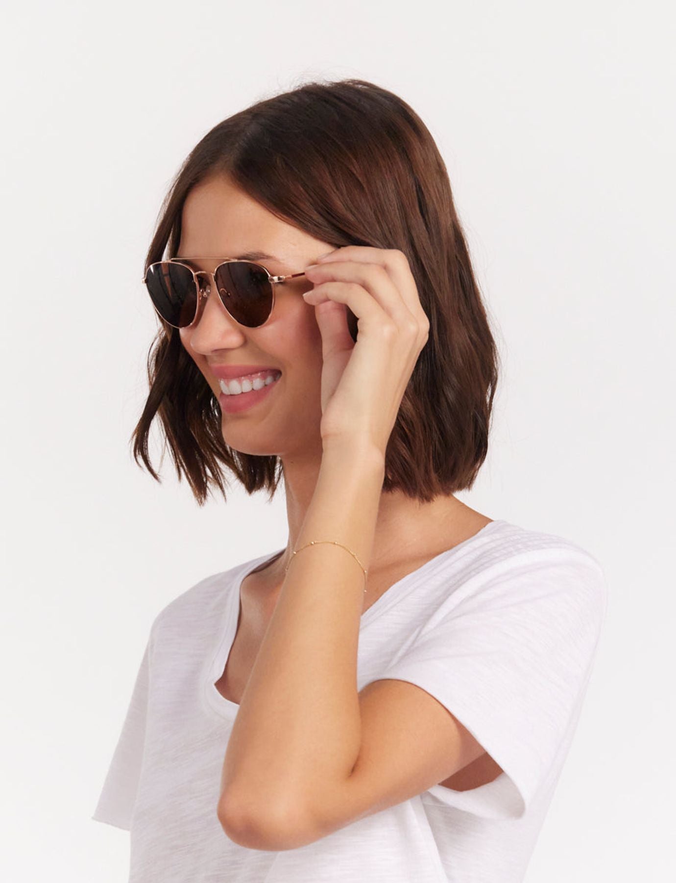 Gafas da pavimento Clara in oro rosa