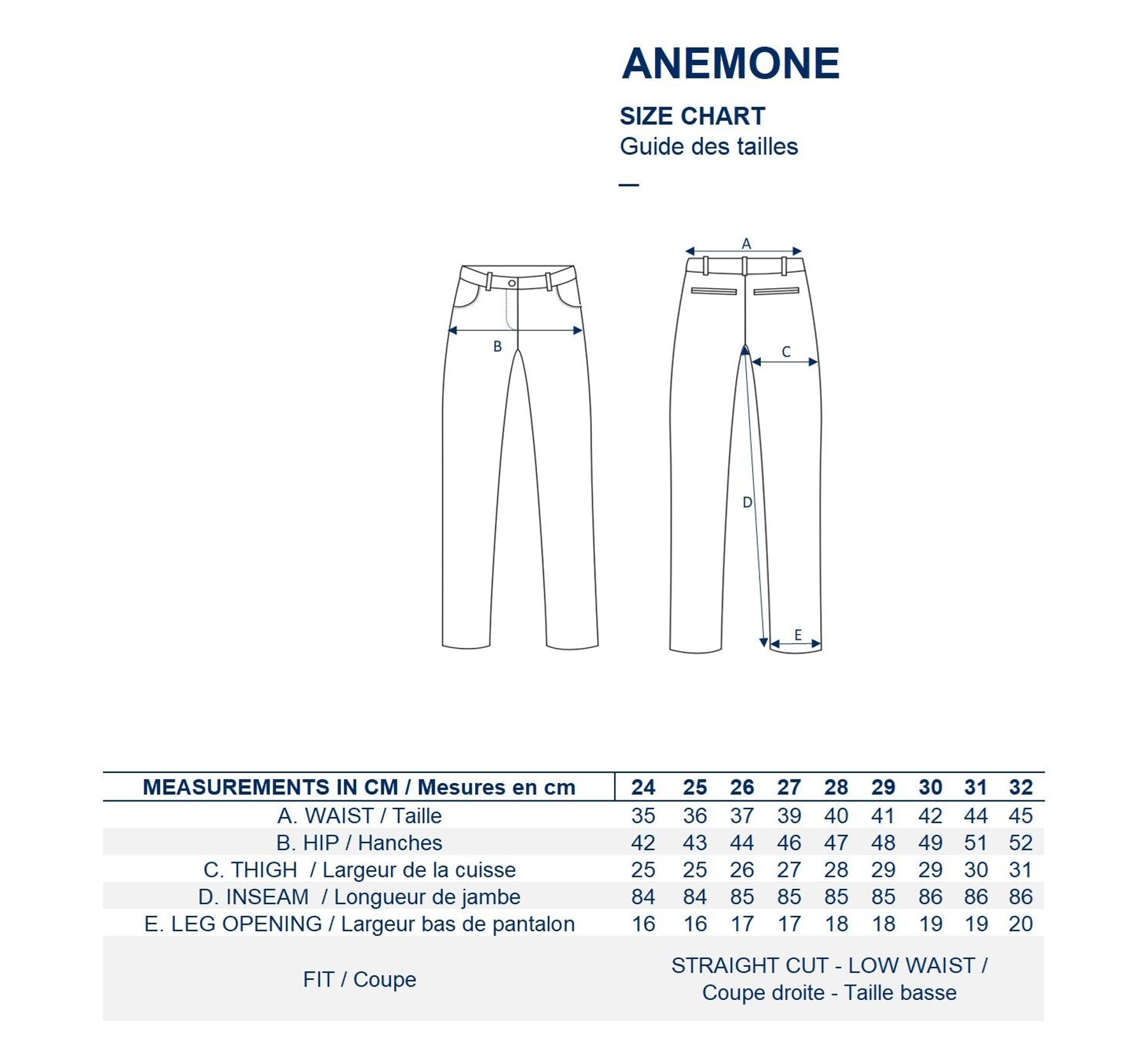 Denim grezzo Anemone