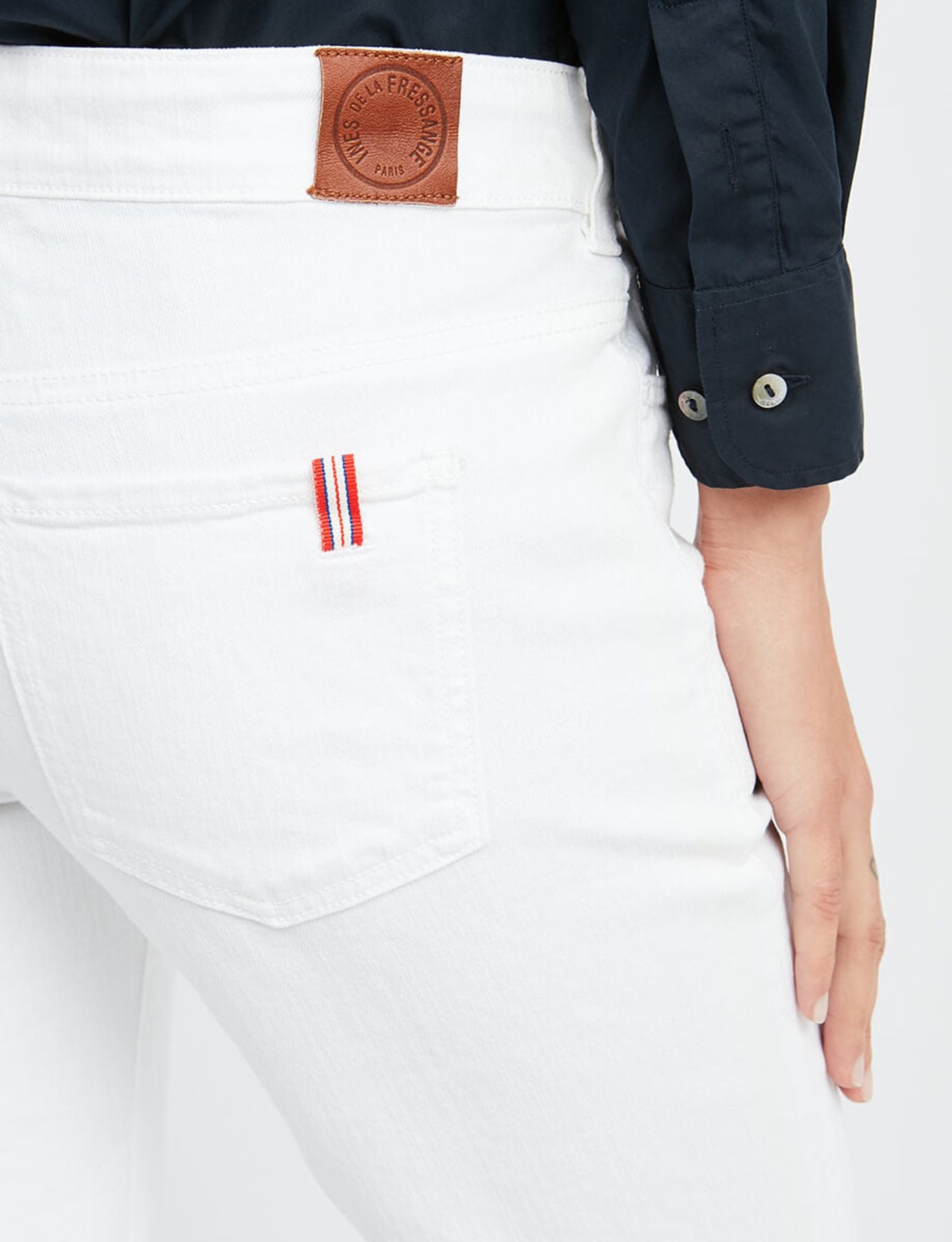 Jeans Bamboo slim fit in cotone bianco x Notify