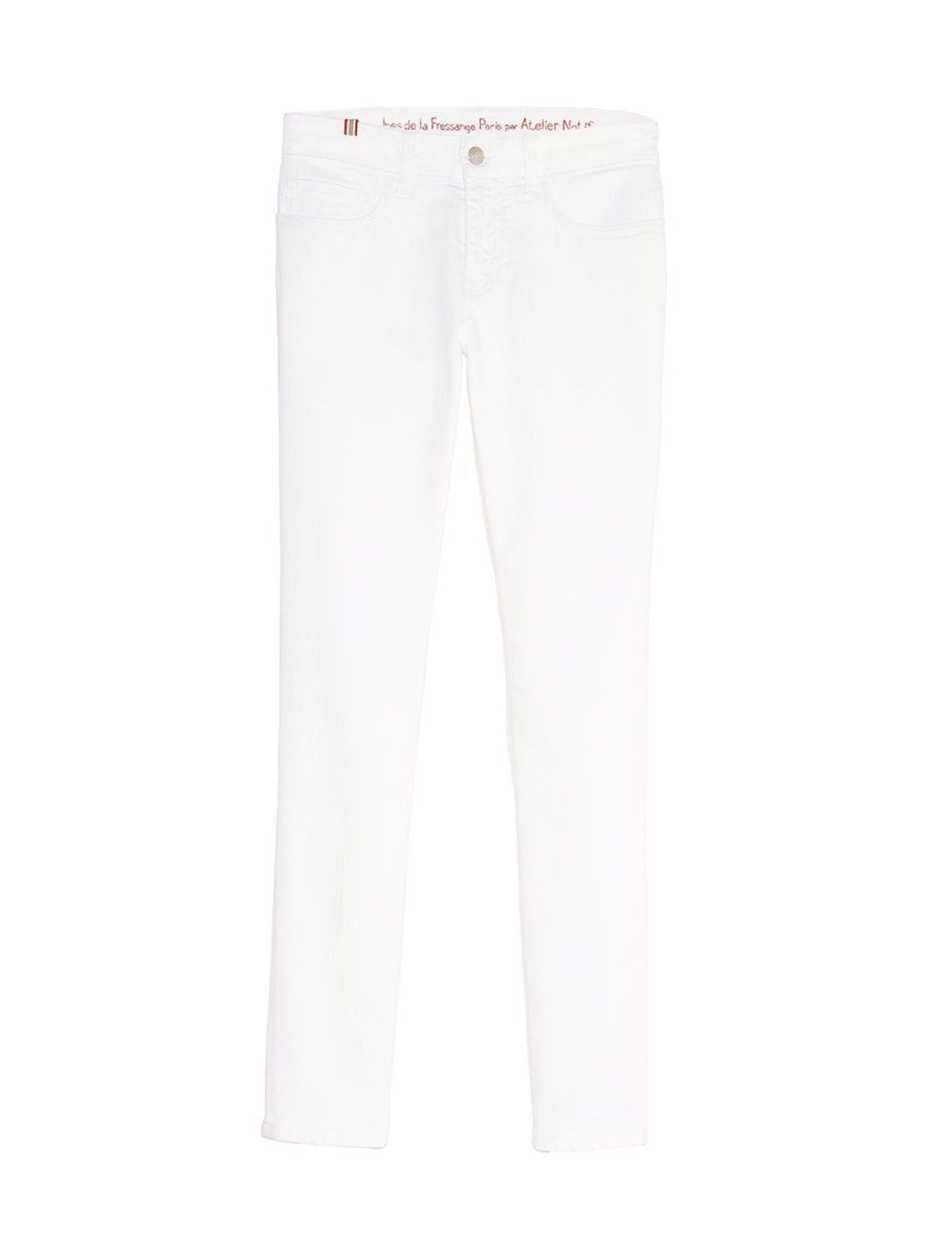 Jeans Bamboo slim fit in cotone bianco x Notify