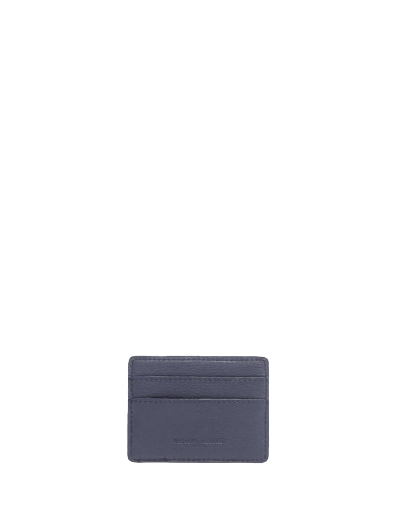 Portacarte semplice in pelle blu Le Parisien