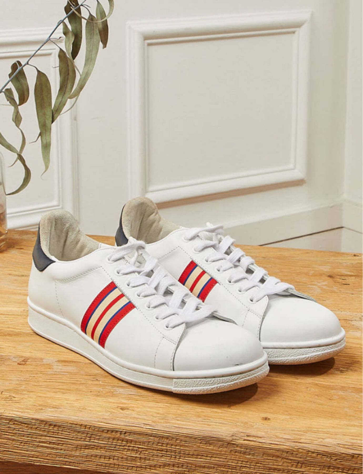 Scarpe da ginnastica con treccia Charly tricolore