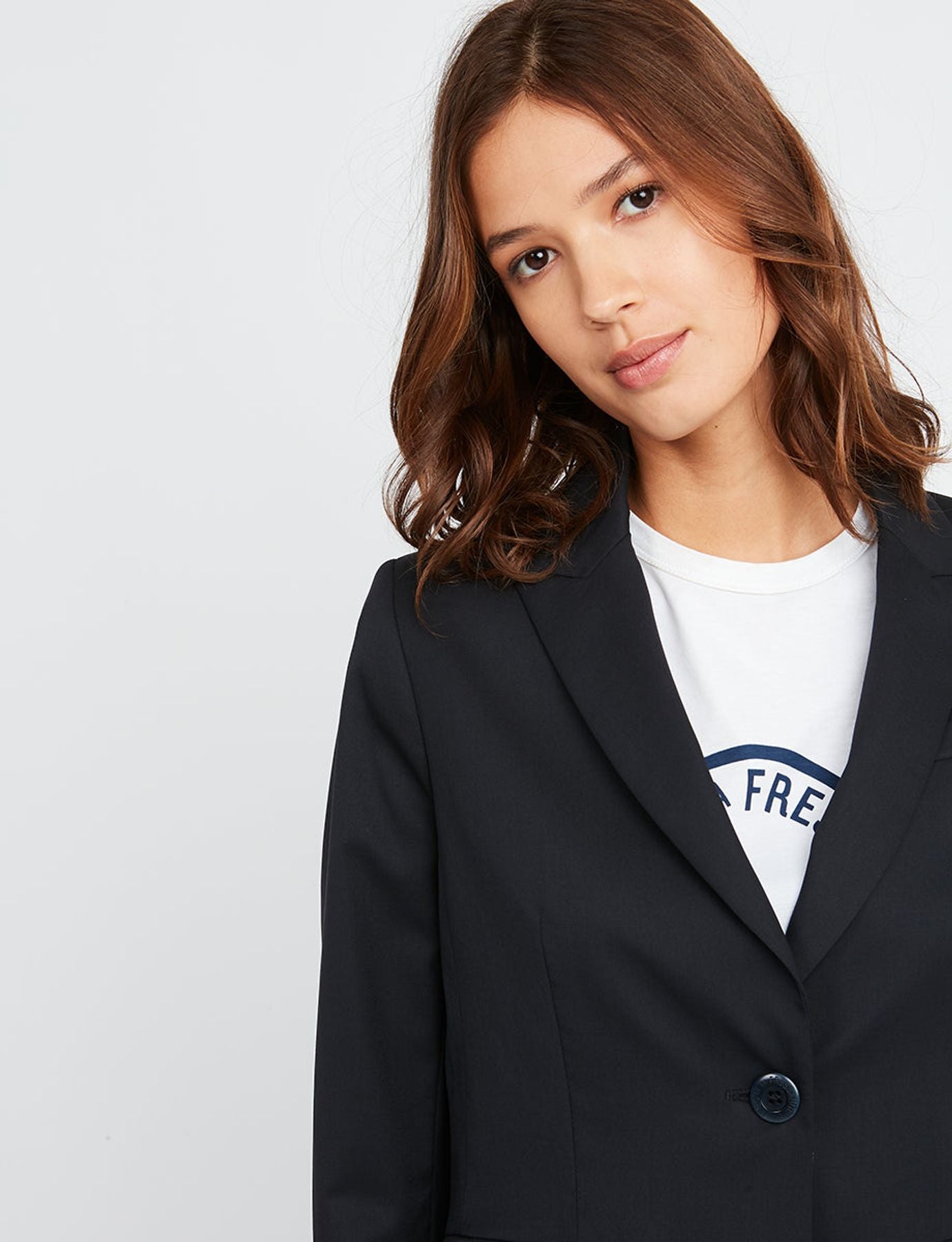 Nicoletta giacca blu navy non più in uso