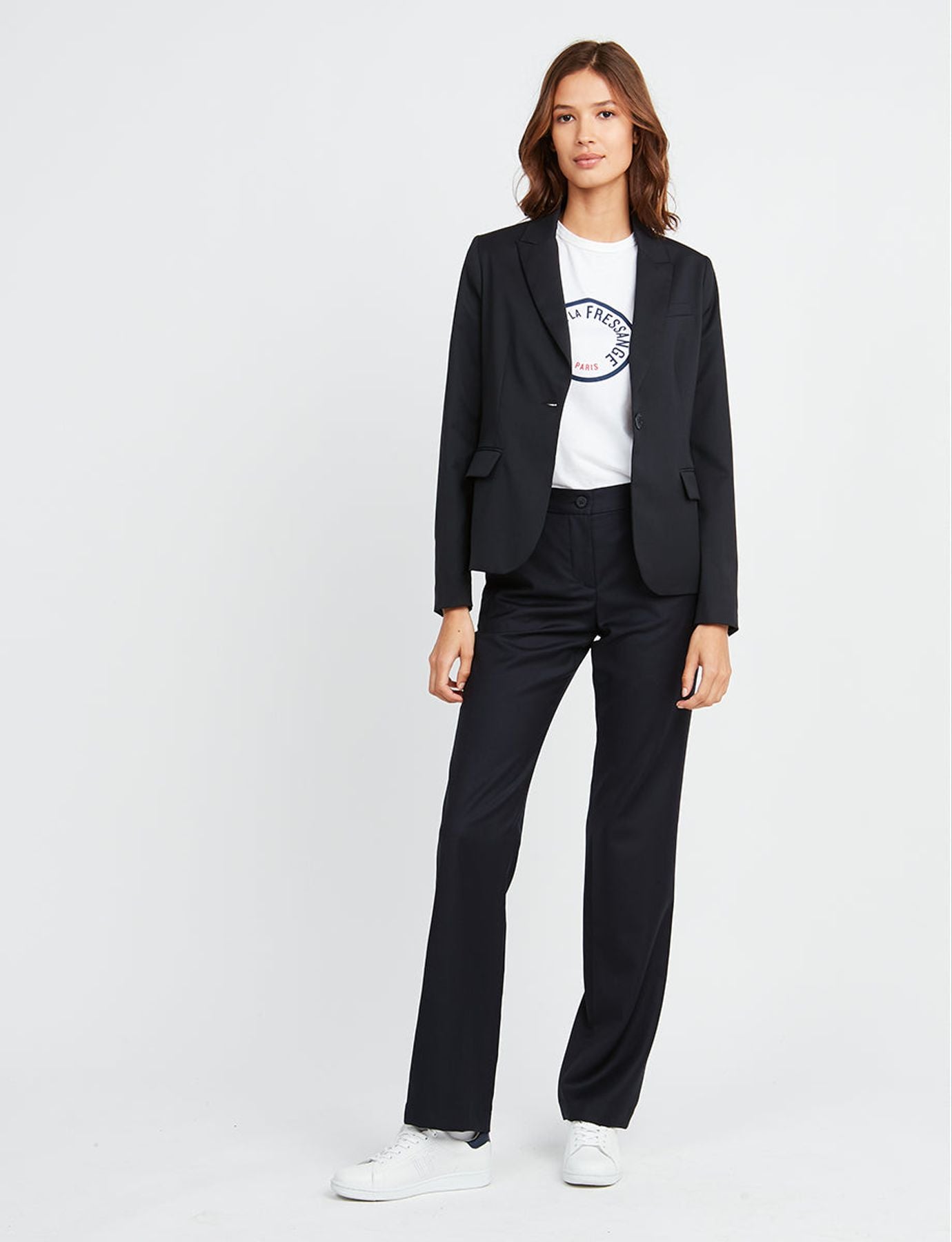 Nicoletta giacca blu navy non più in uso