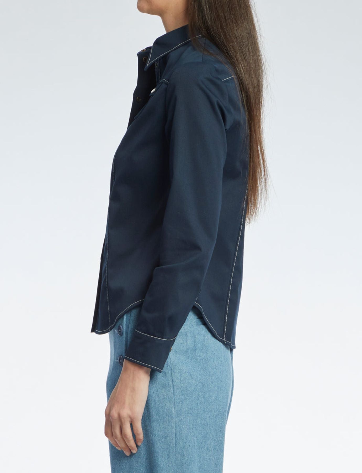 Myrna camisa azul marino
