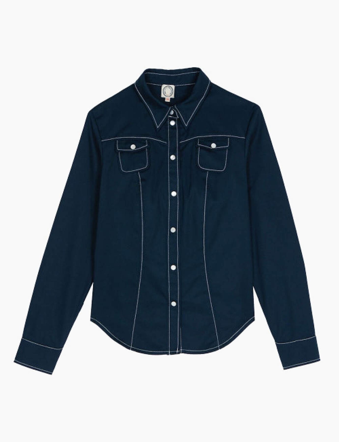 Myrna camisa azul marino