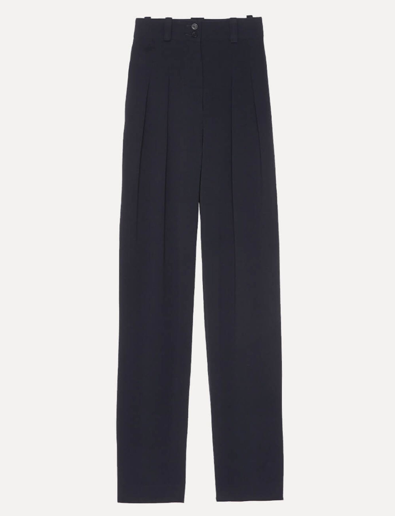 Pantalone Atalia azul marino algodón acetato