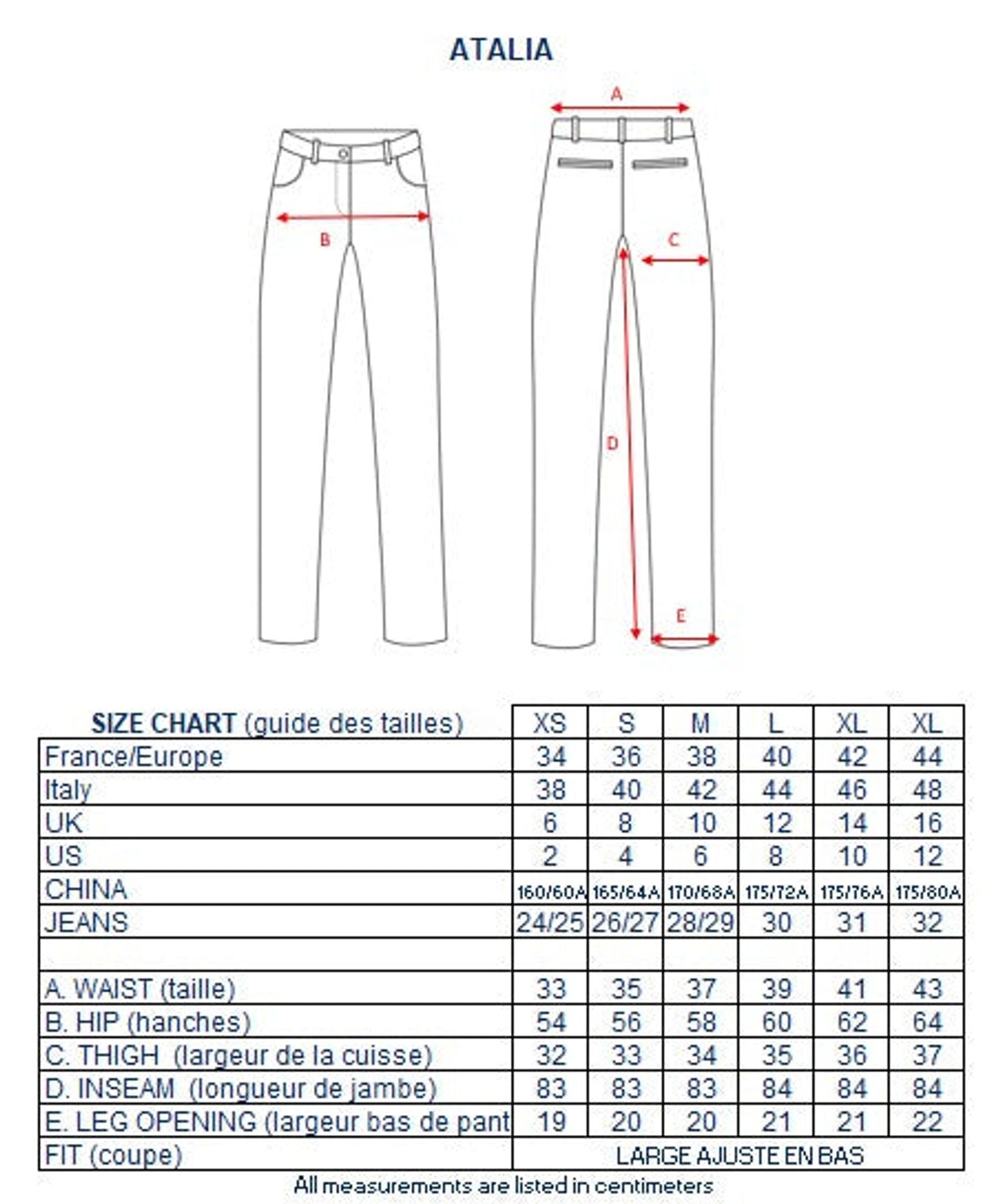Pantalone Atalia azul marino algodón acetato