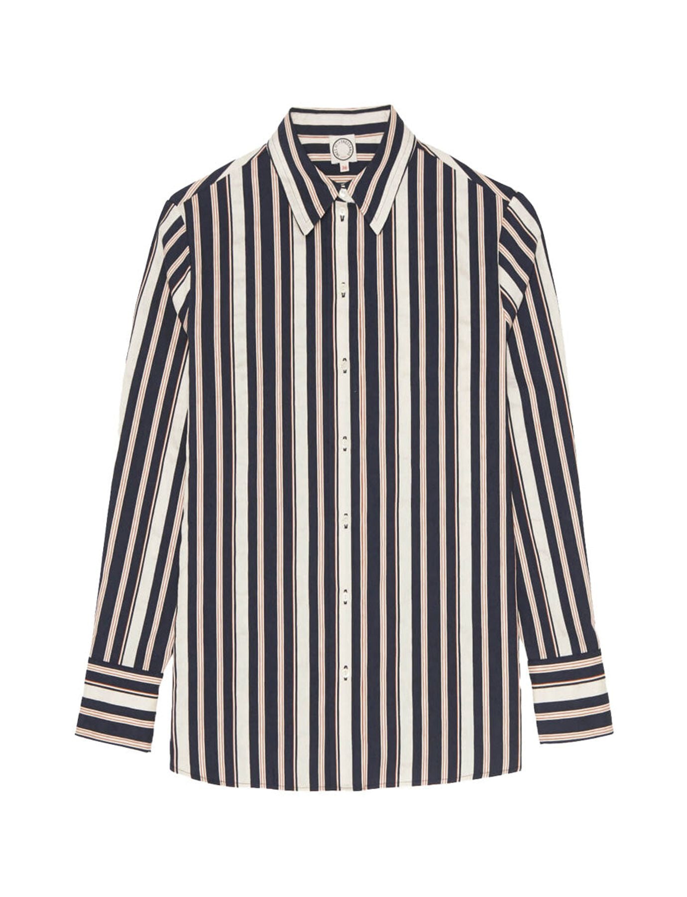 Camisa de rayas multicolor Maureen