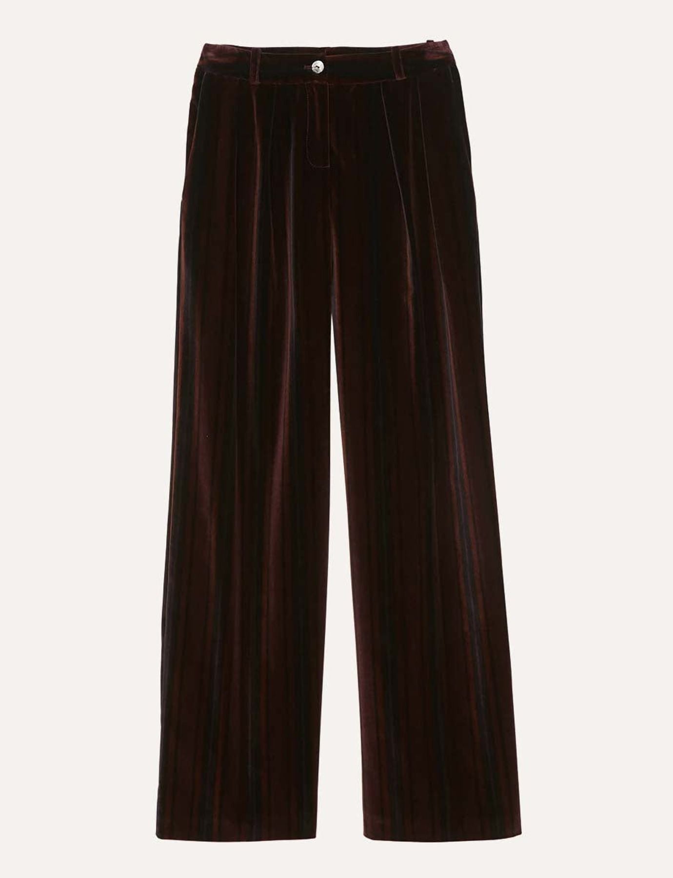 Luciano pantaloni in terciopelo burdeos
