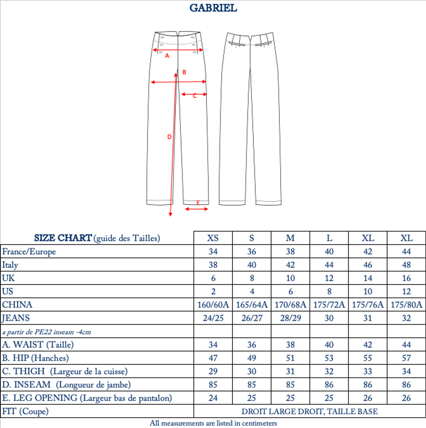Pantalone di lana Gabriel blu marino