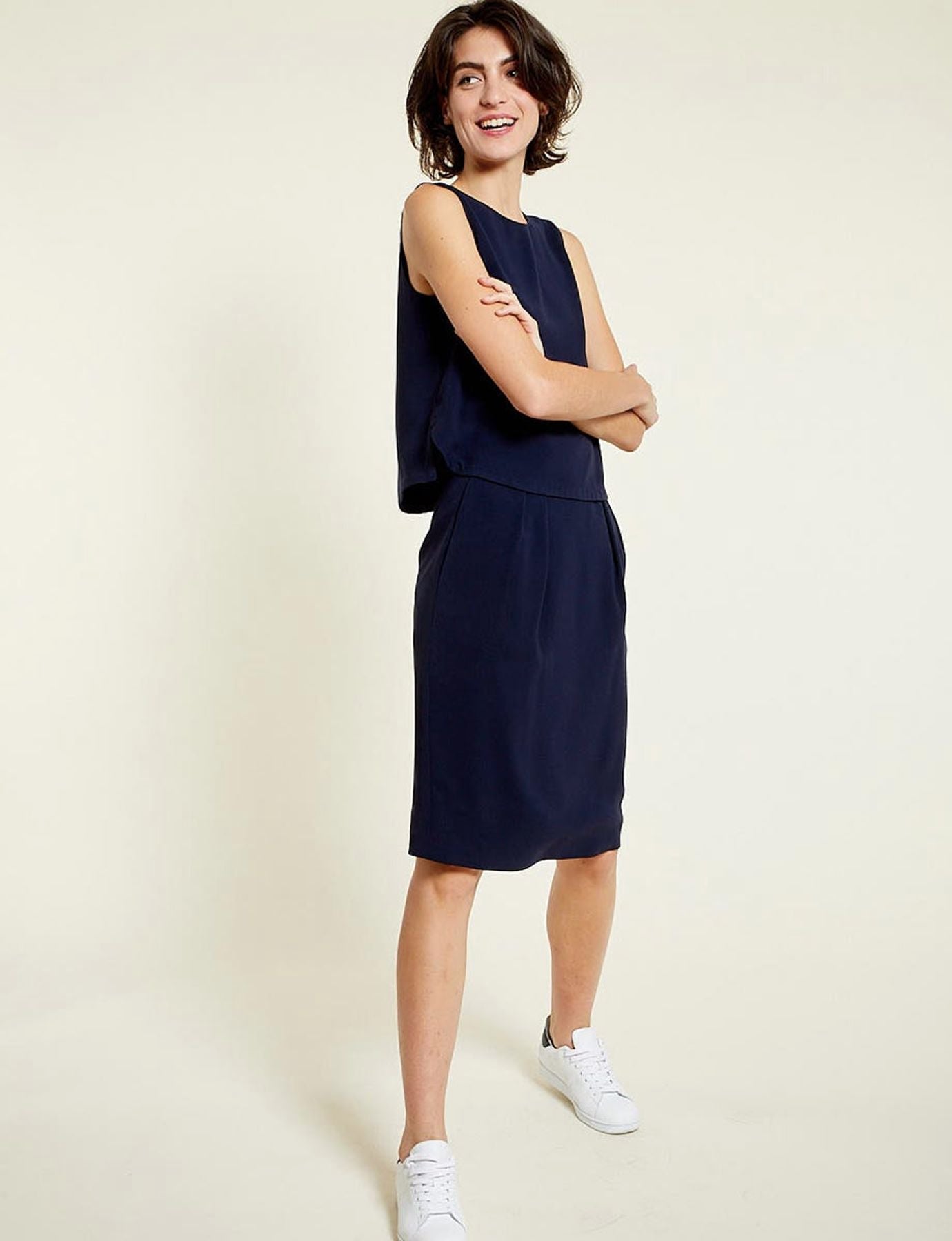 Falda azzurra Celeste
