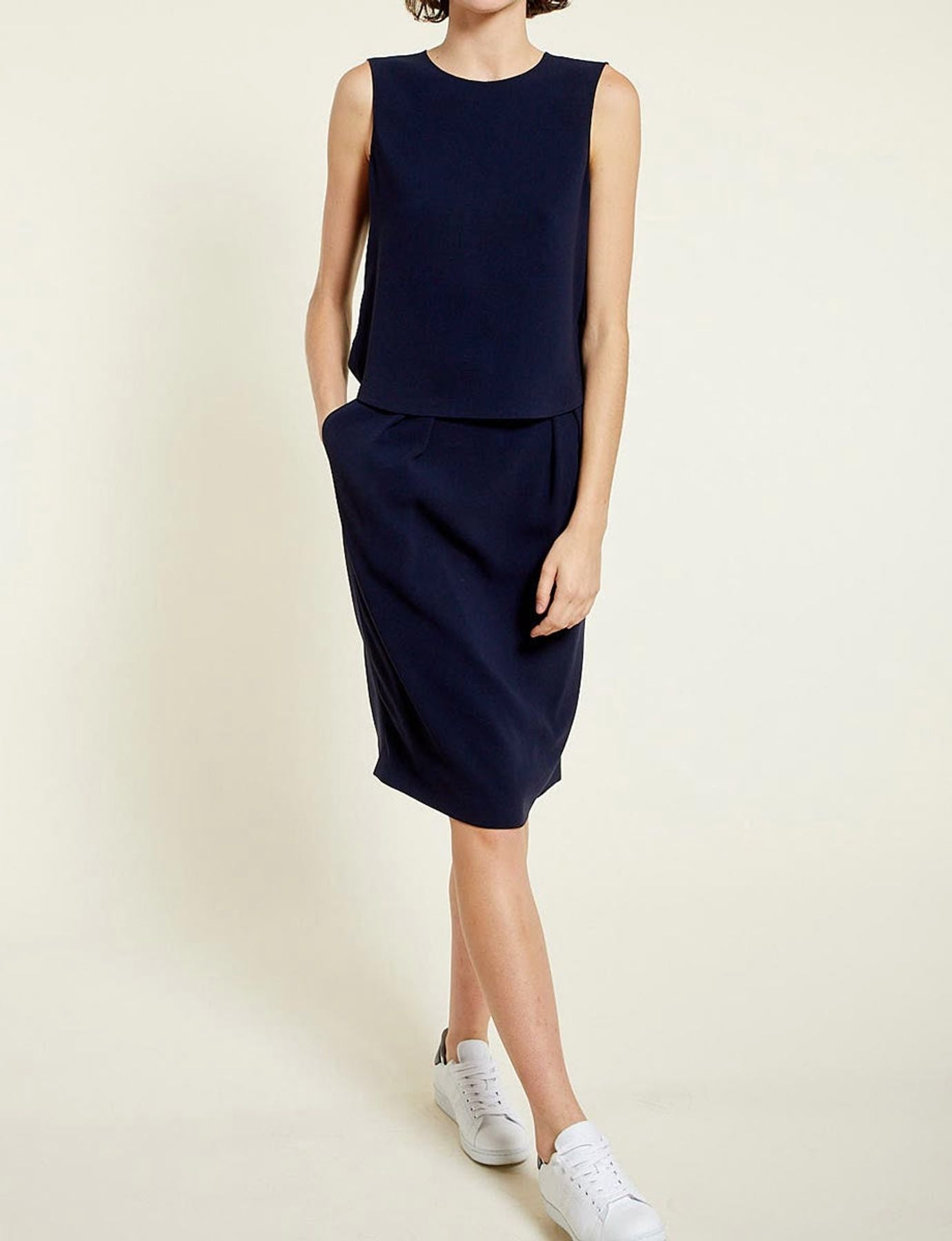 Falda azzurra Celeste