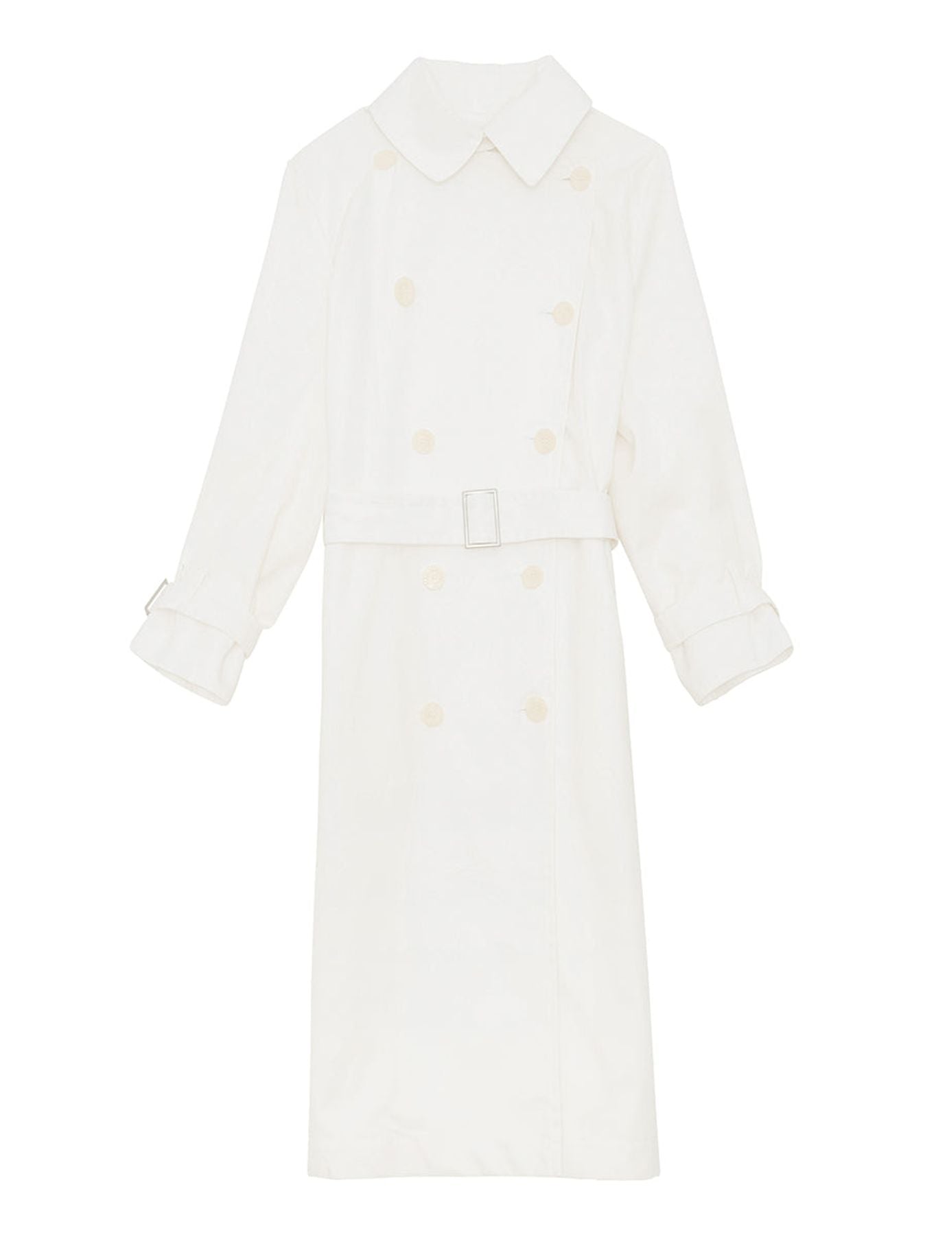 Blake Trench Coat in cotone bianco