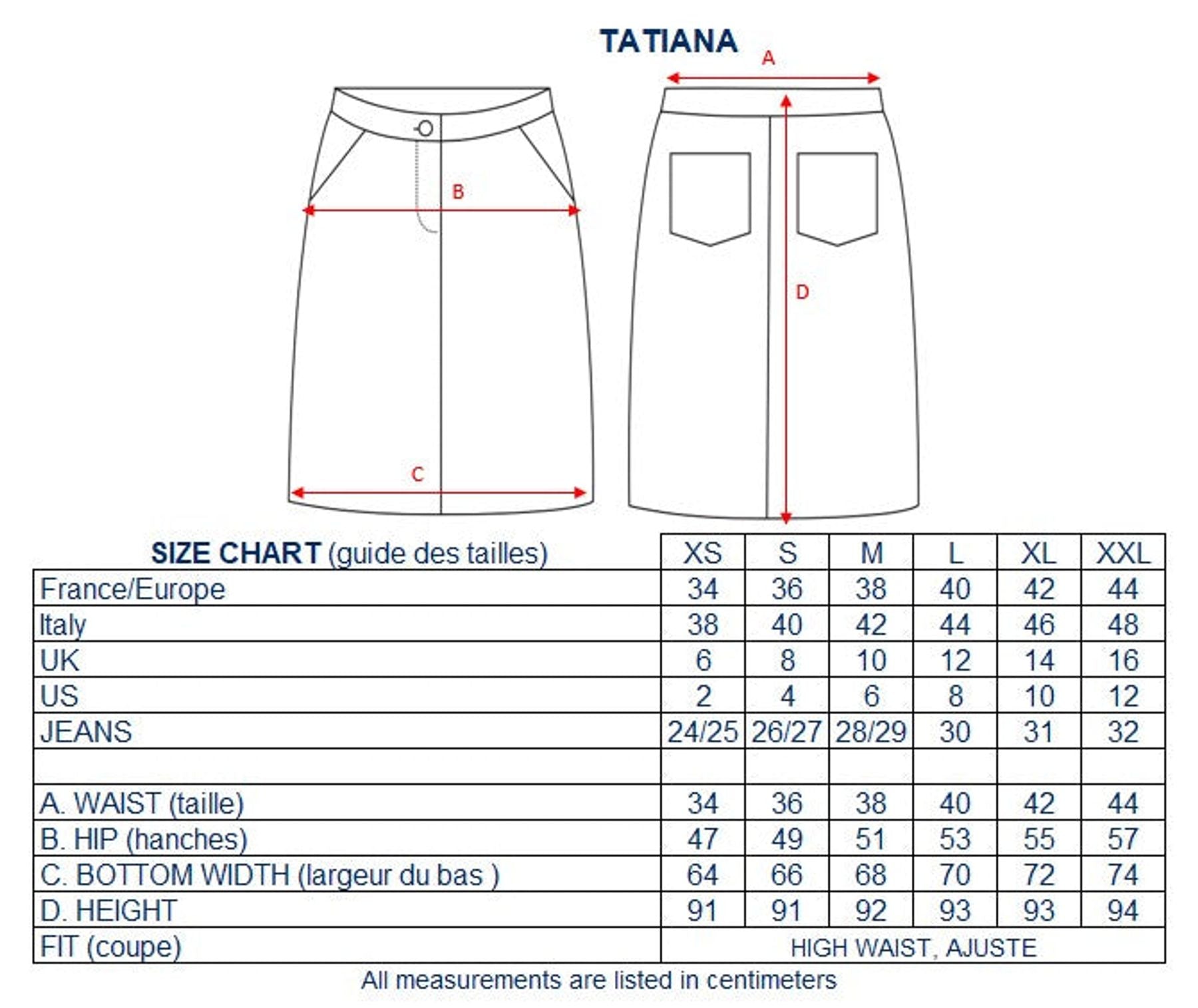 Falda di lino marrone Tatiana