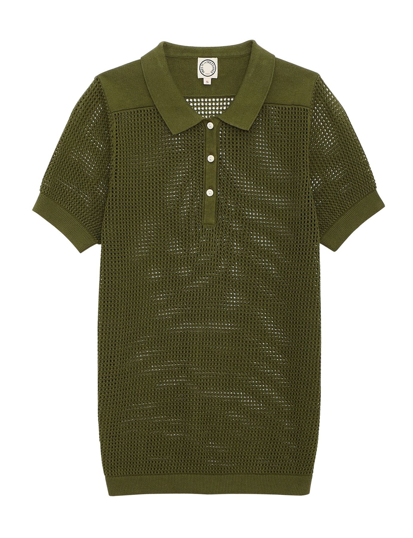 Polo di ganchillo Ilario caqui