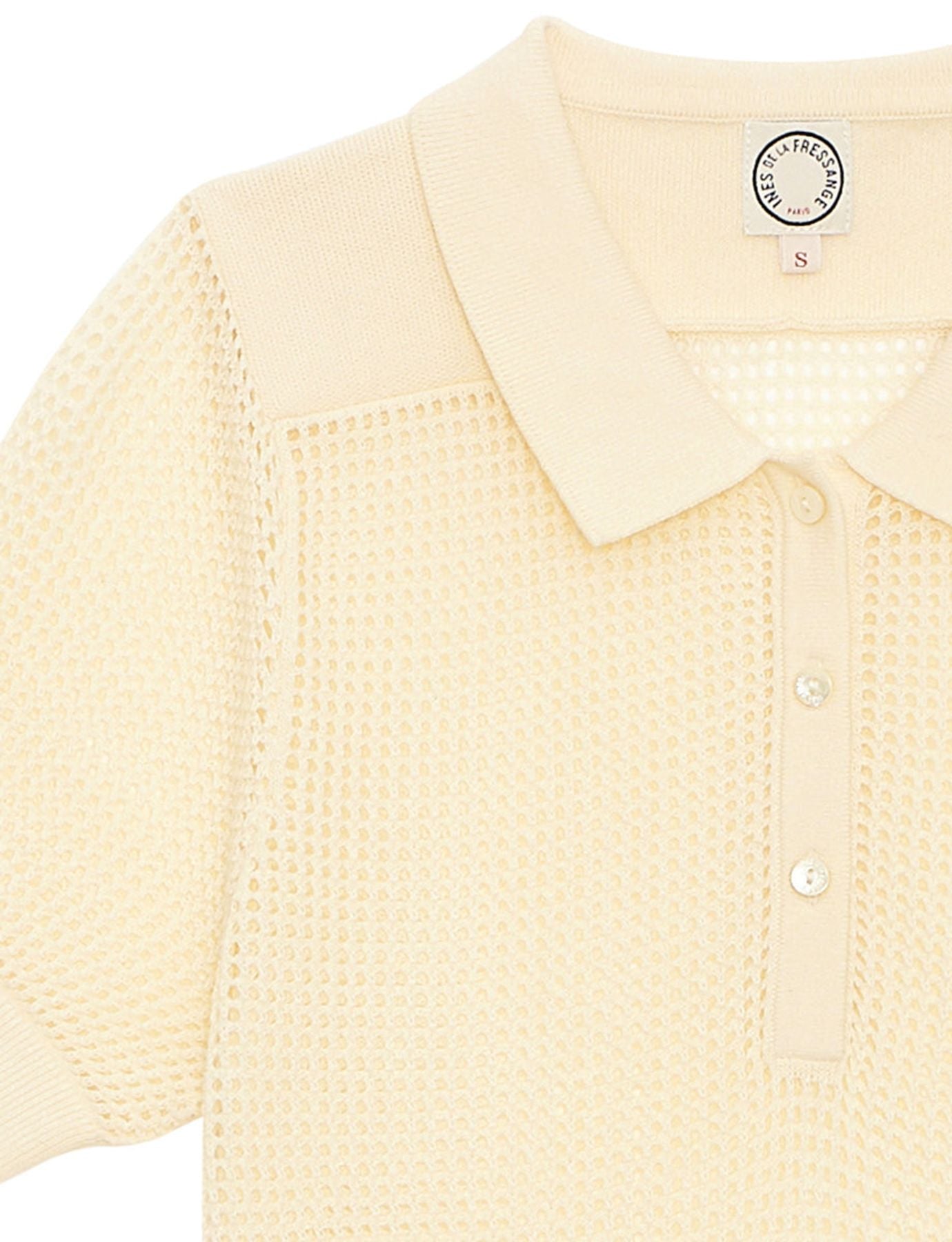 Polo di ganchillo Ilario marfil