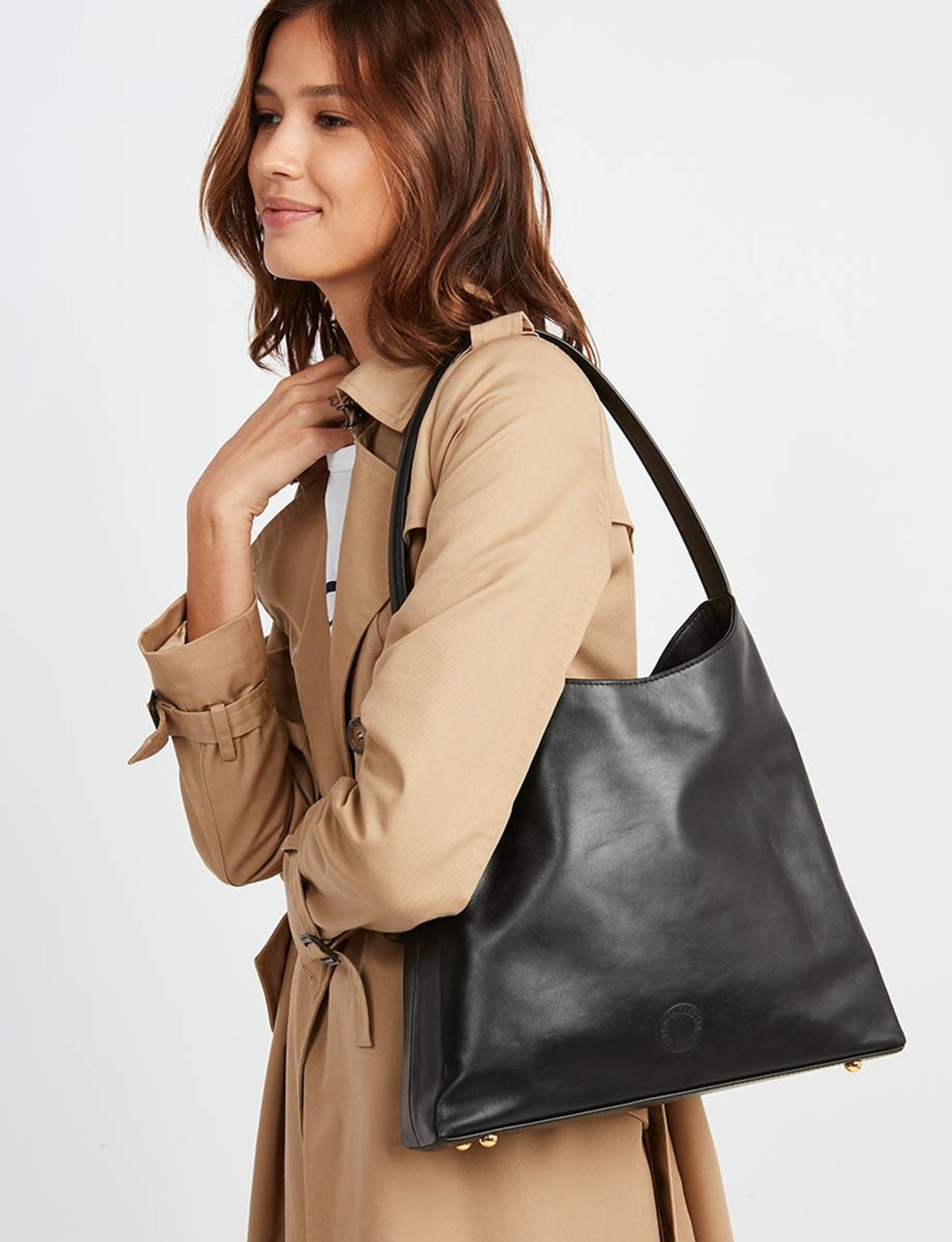 Polso Léonore, talla M, cuero negro