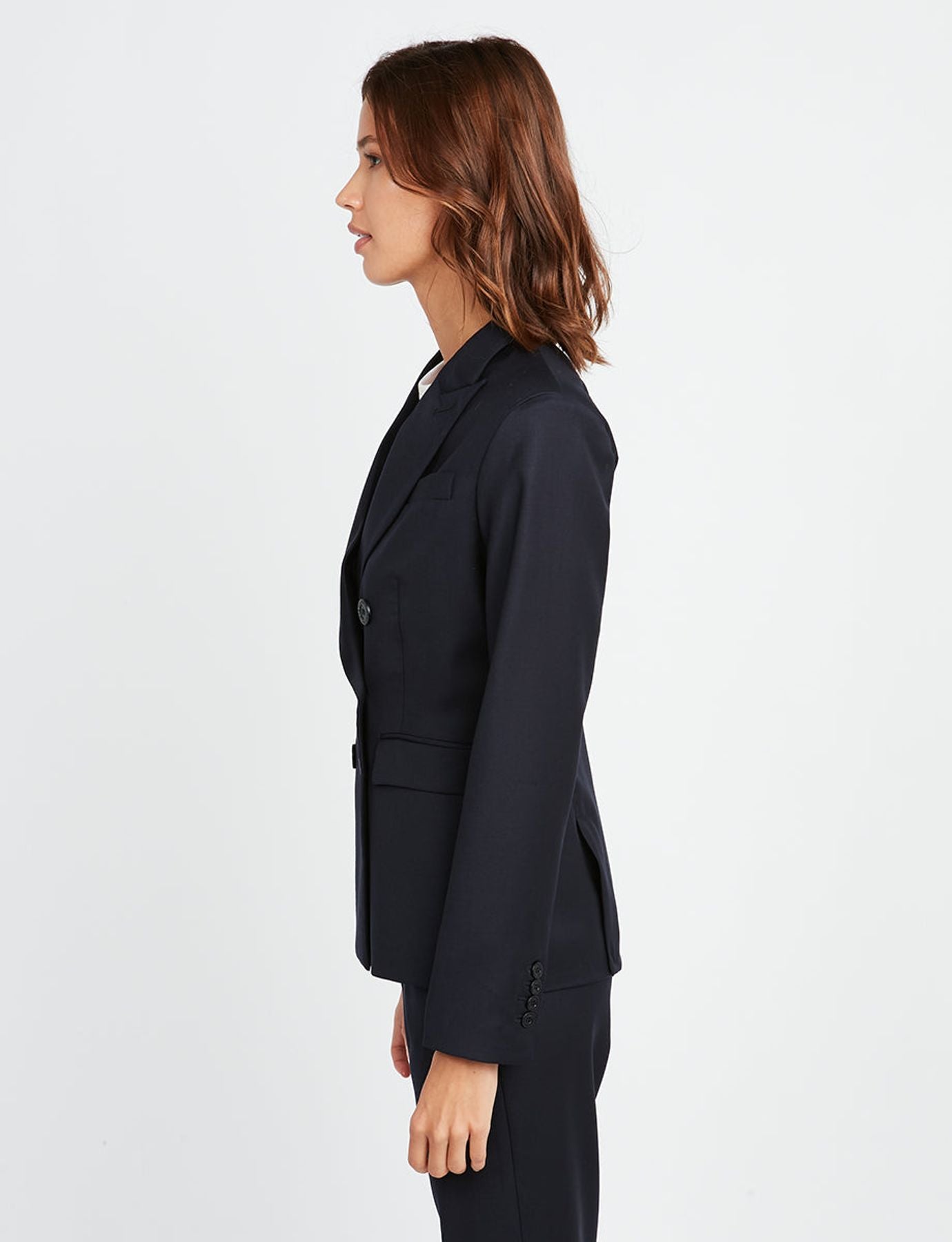 Maurice Giacca di lana blu navy