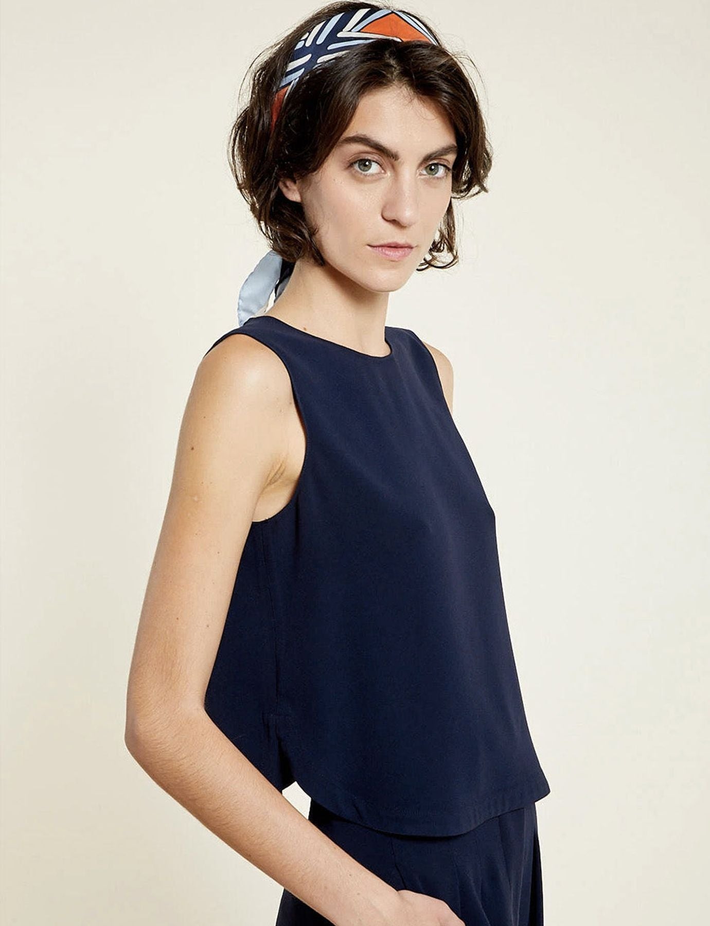 Blusa azul marino Albert