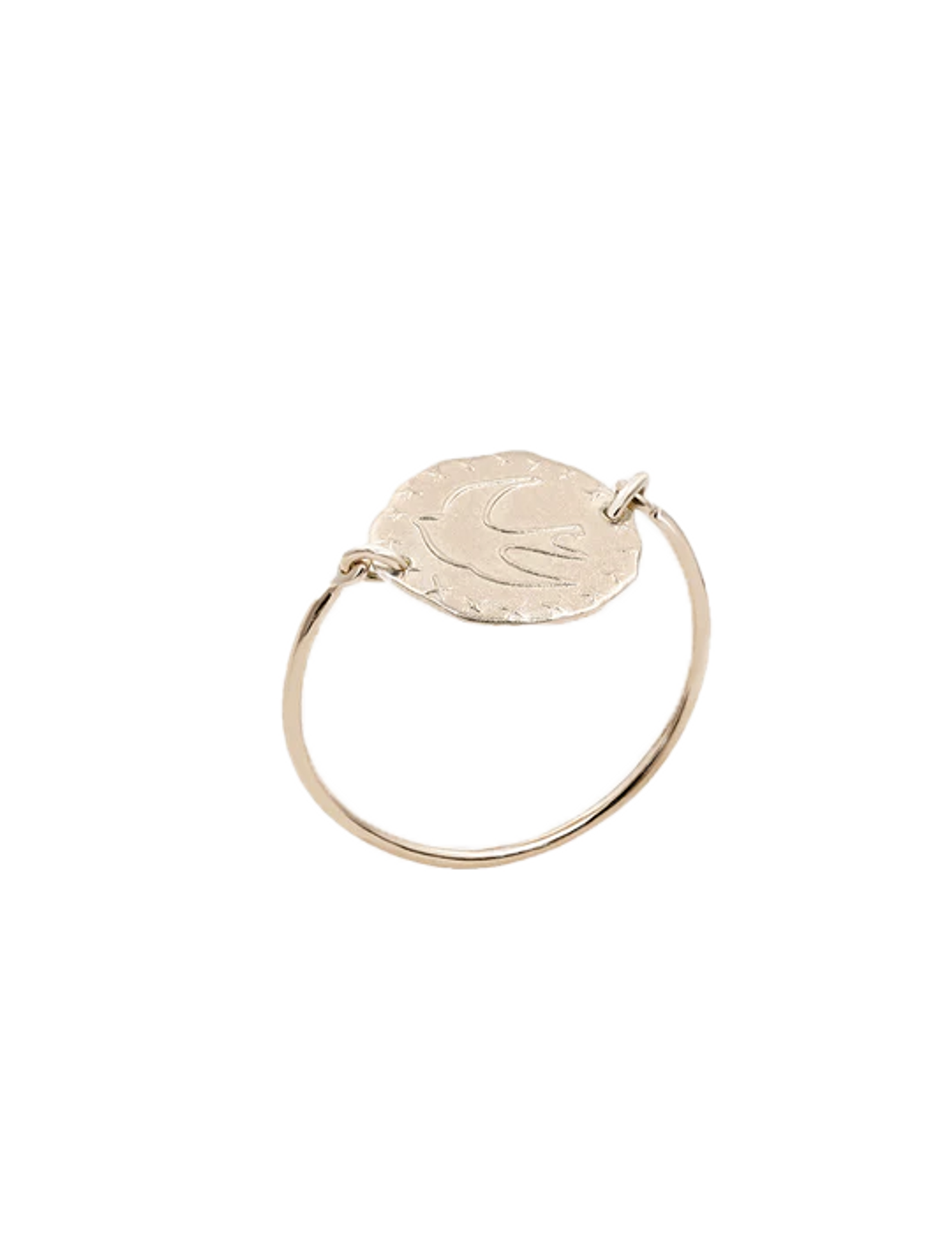 Anillo di paloma Lutece ricoperto di oro rosa