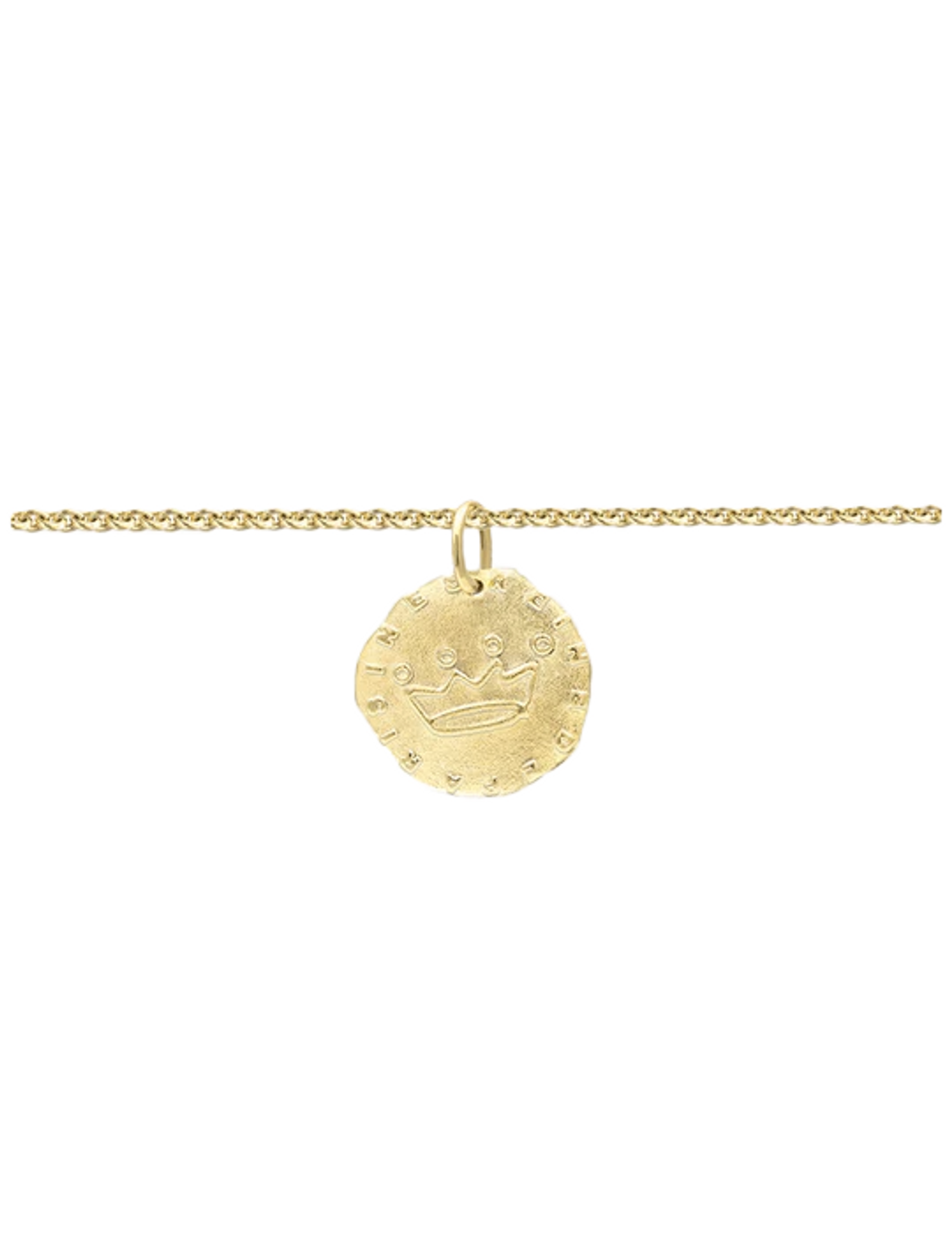 Pulsera Lutetia dorata con motivo di corona