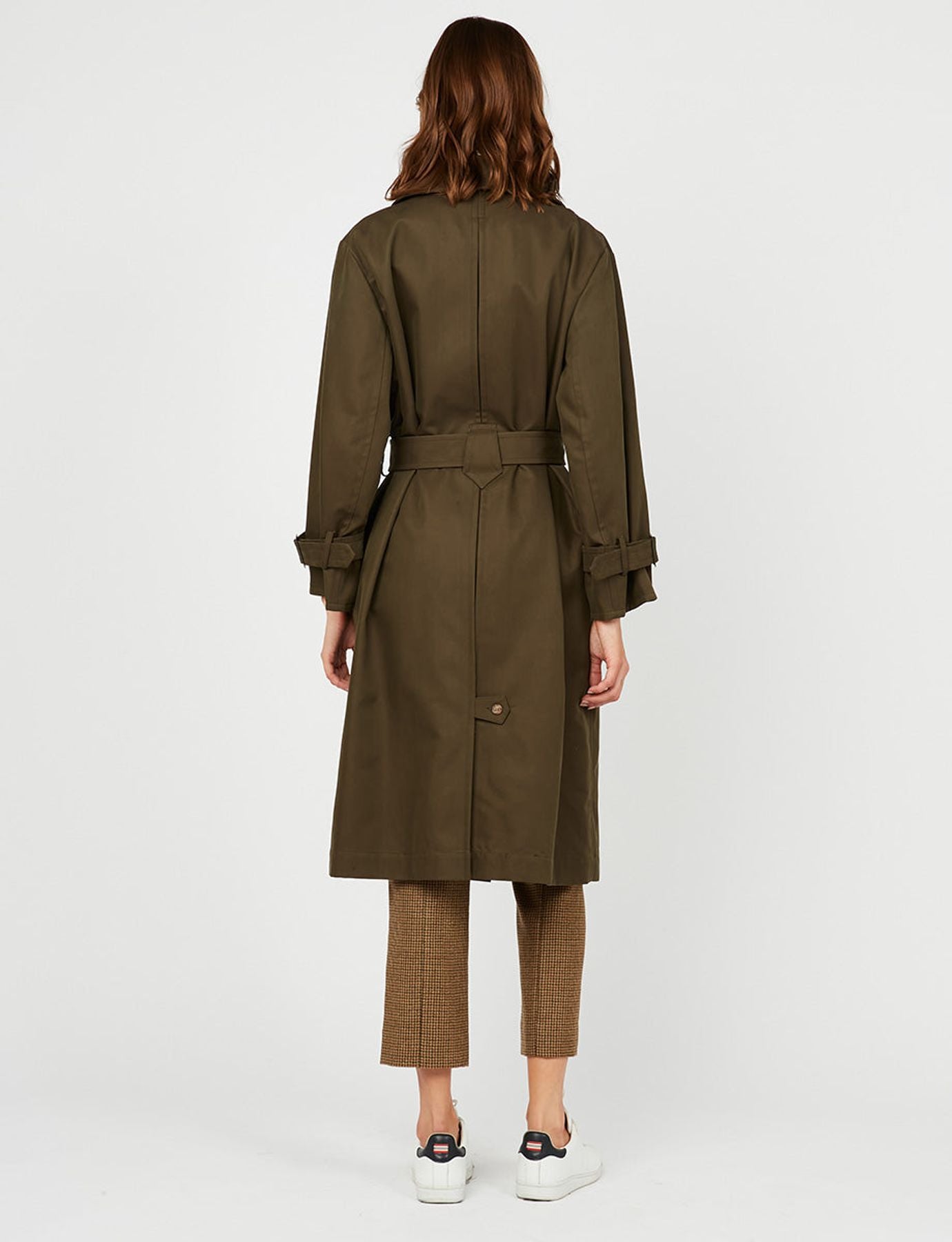 Trench Blake color kaki scuro