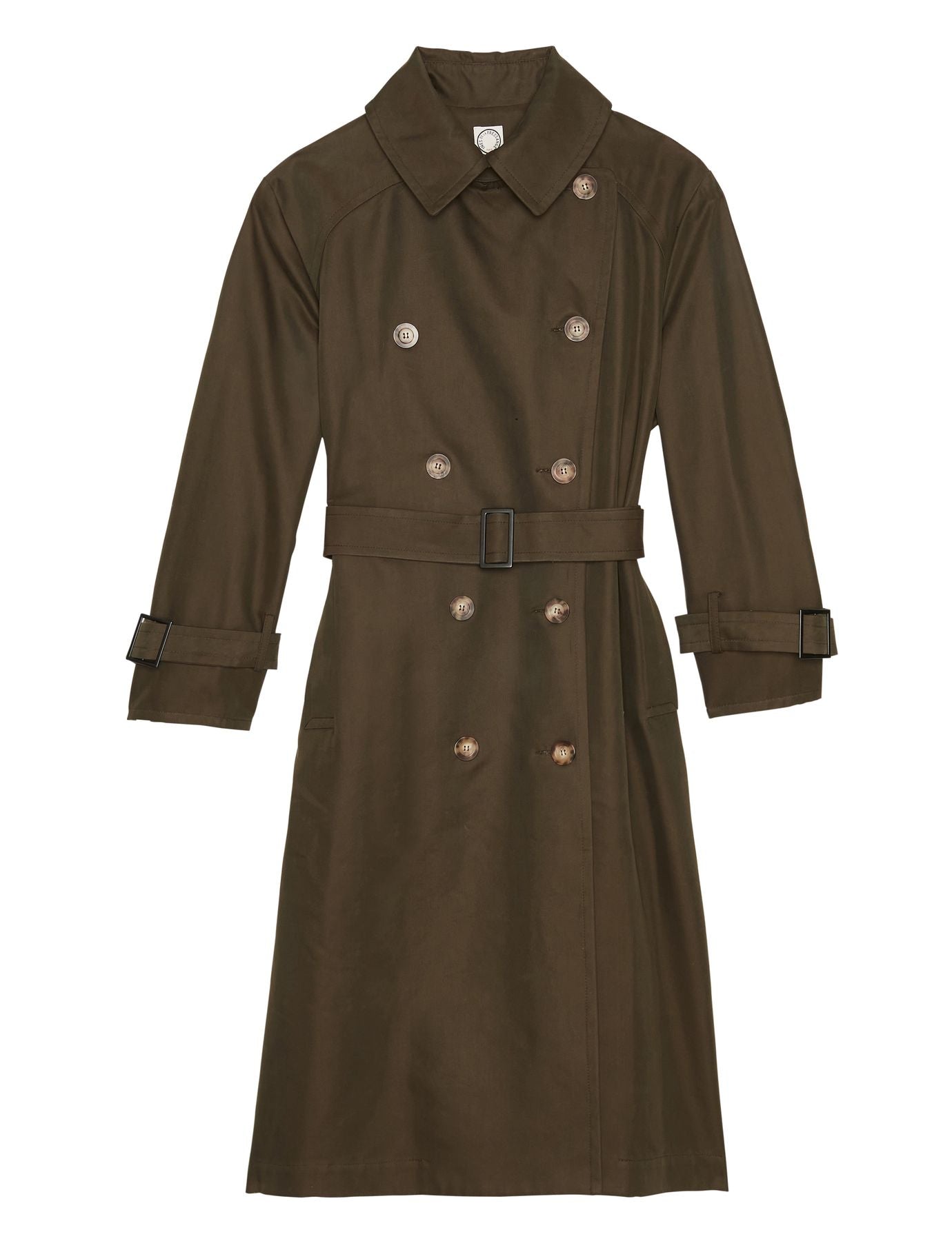 Trench Blake color kaki scuro