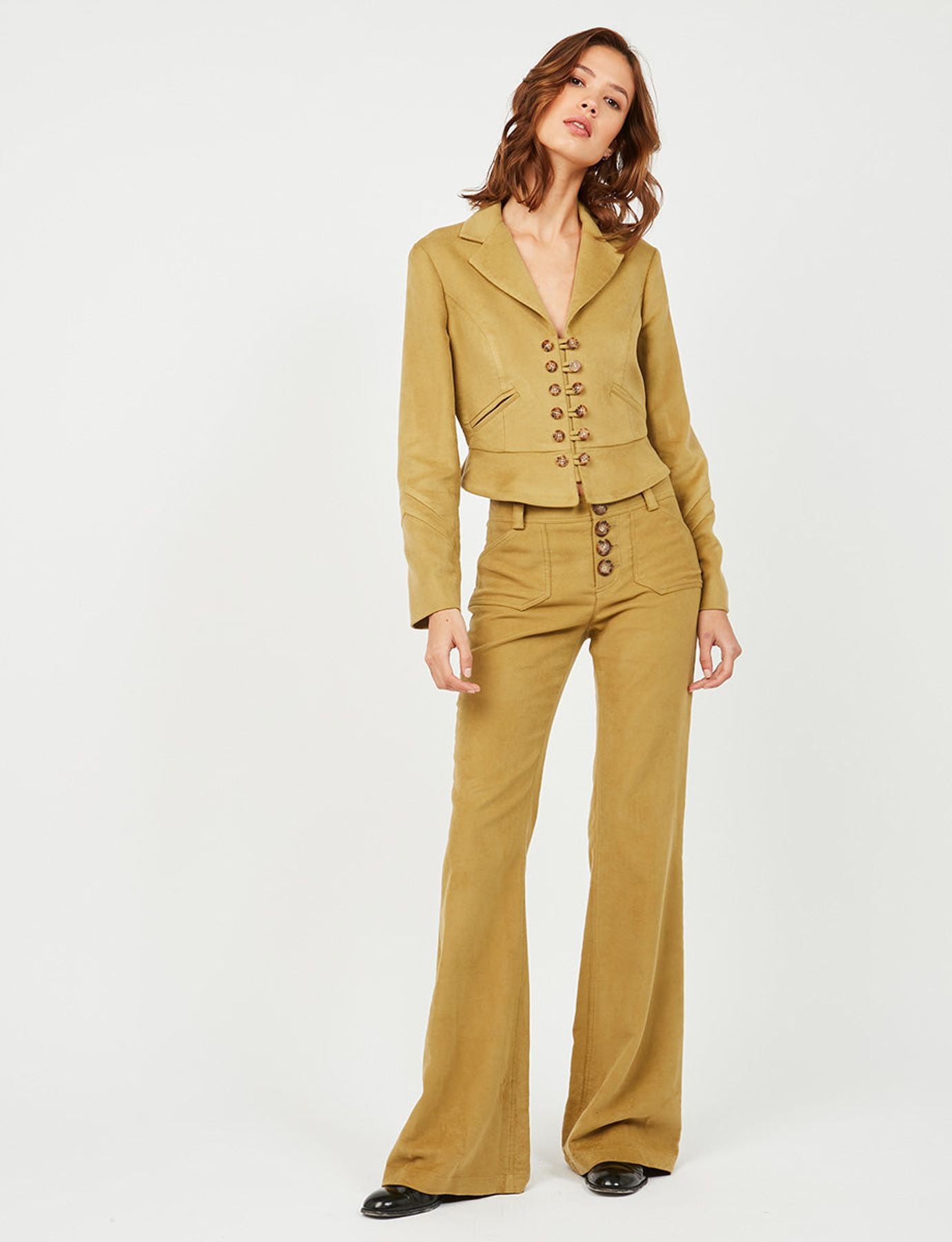 Pantaloni caqui Charlotte