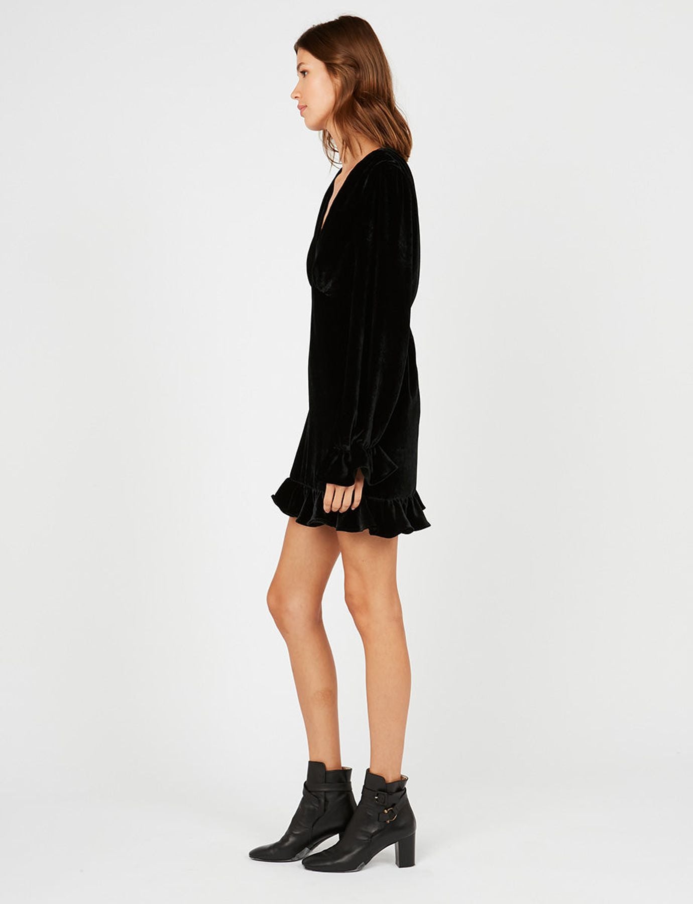 Vestido di terciopelo nero Louisa