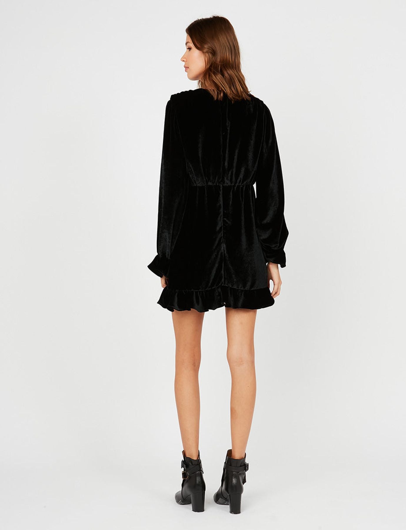 Vestido di terciopelo nero Louisa