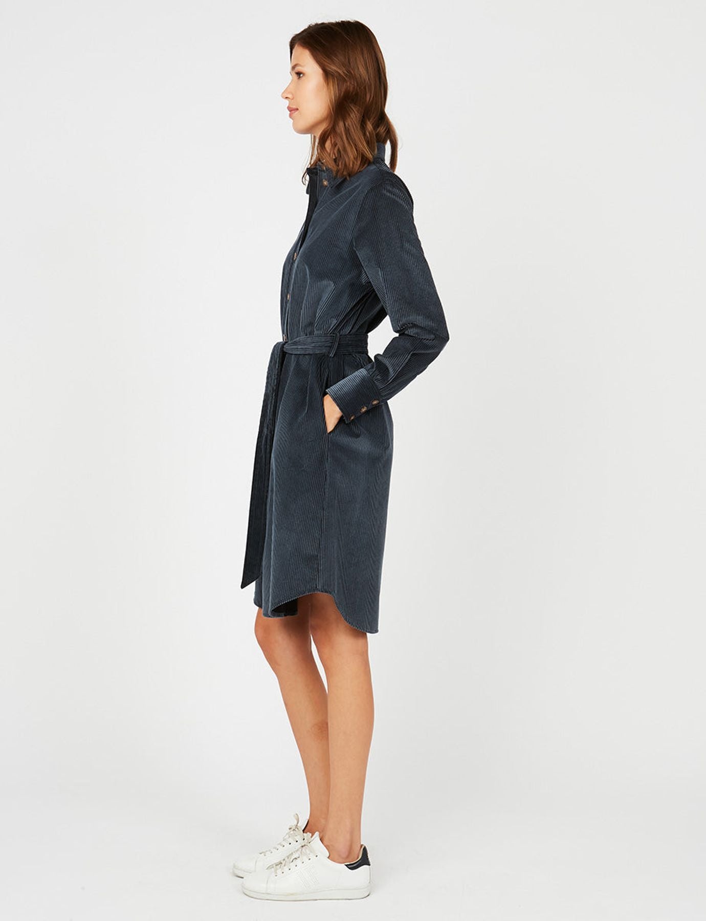 Gilet camisero di terciopelo azzurro Amour