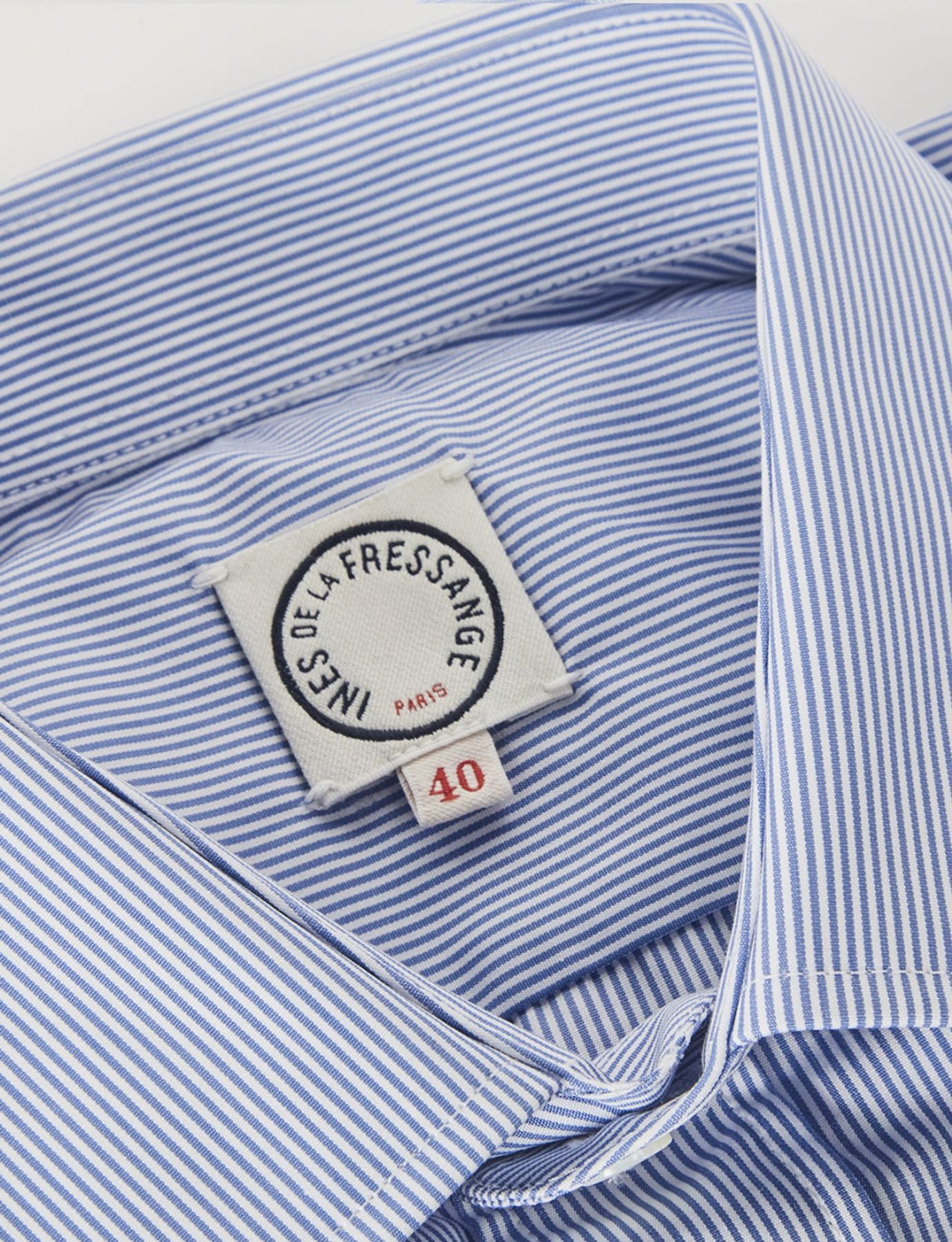 Julien camisa de rayas azul de los hombres