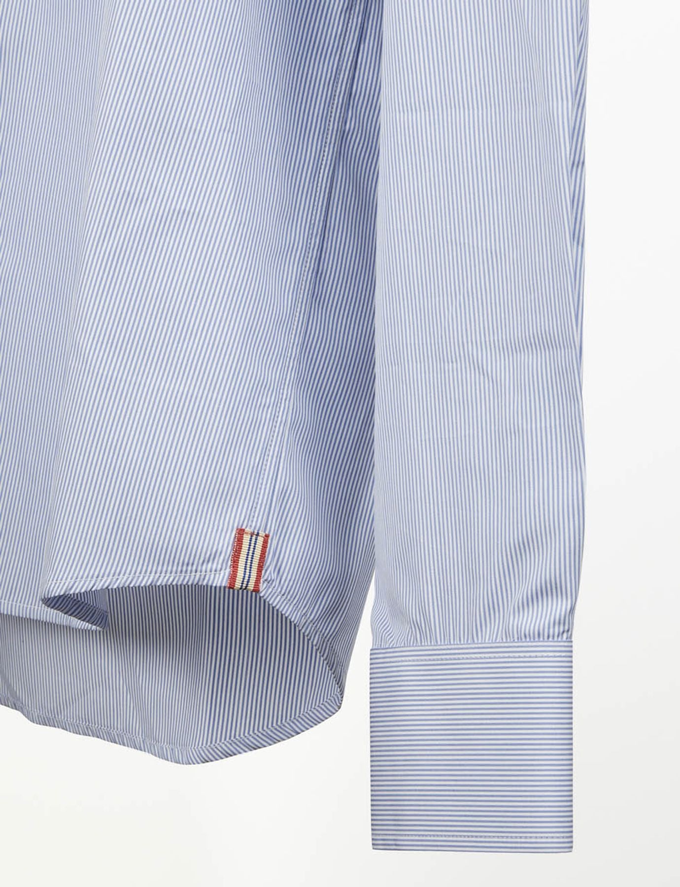 Julien camisa de rayas azul de los hombres