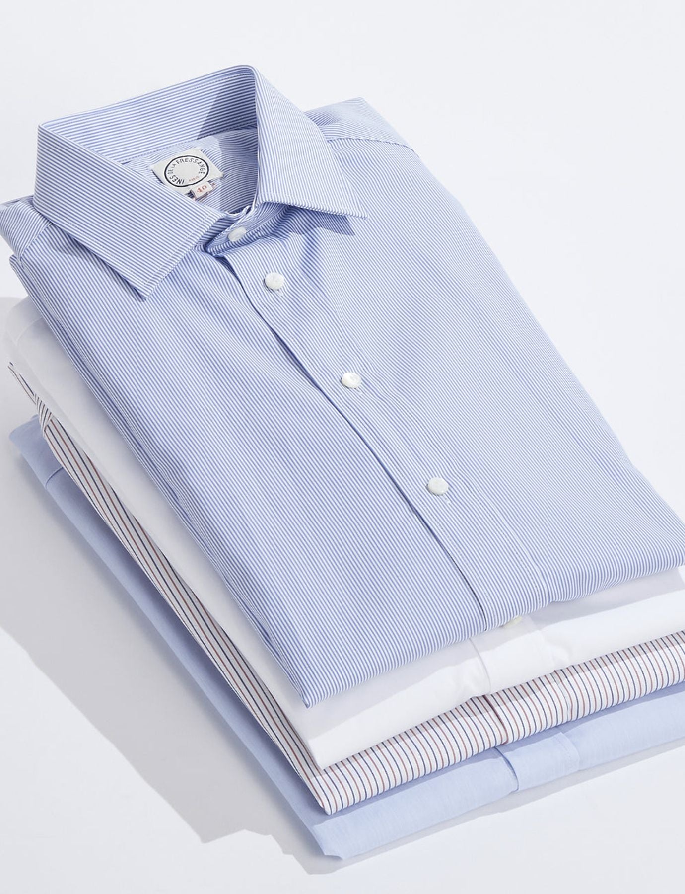 Julien camisa de rayas azul de los hombres