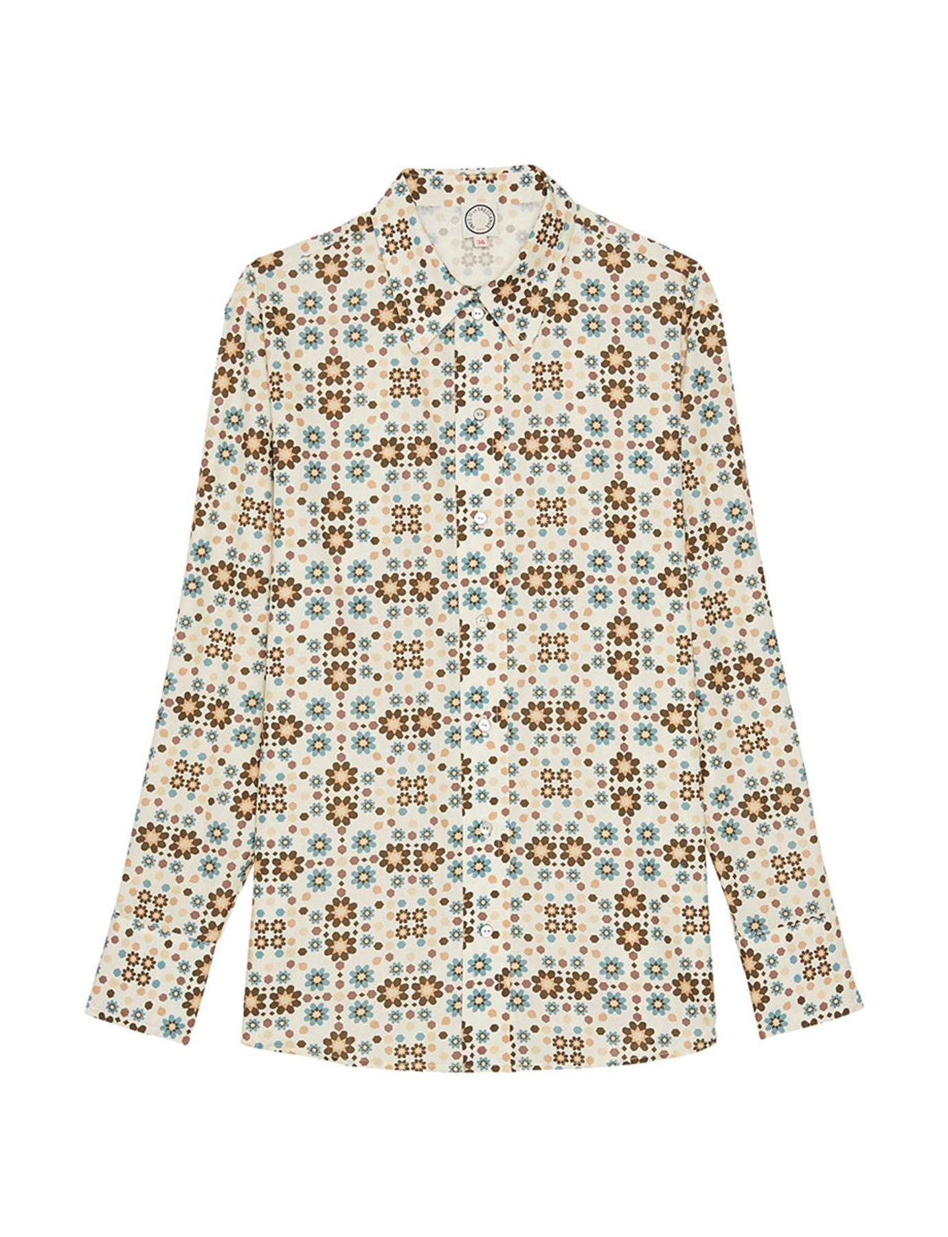 Camisa ha impresso Maureen Boulbon