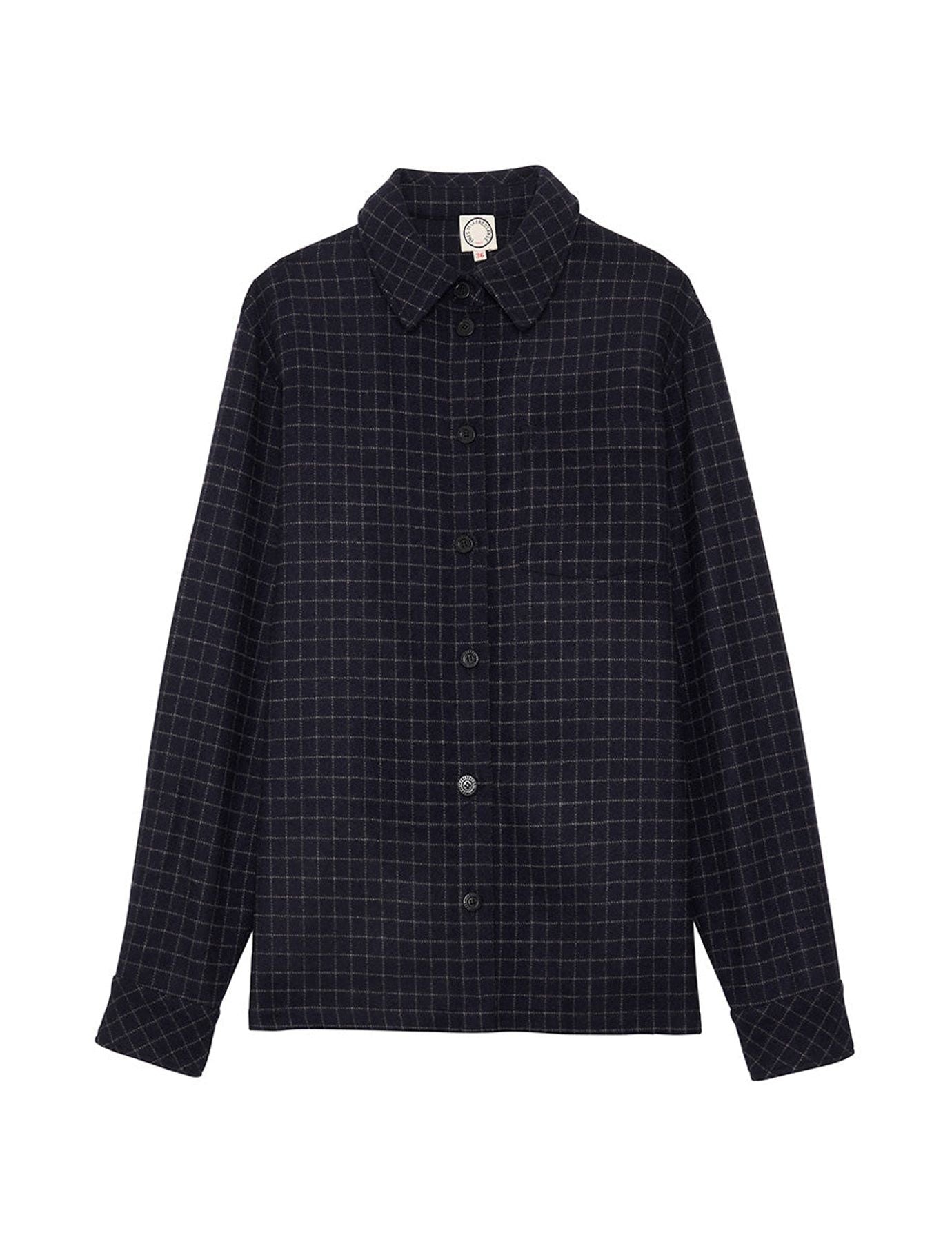 Camicia over Cassia blu