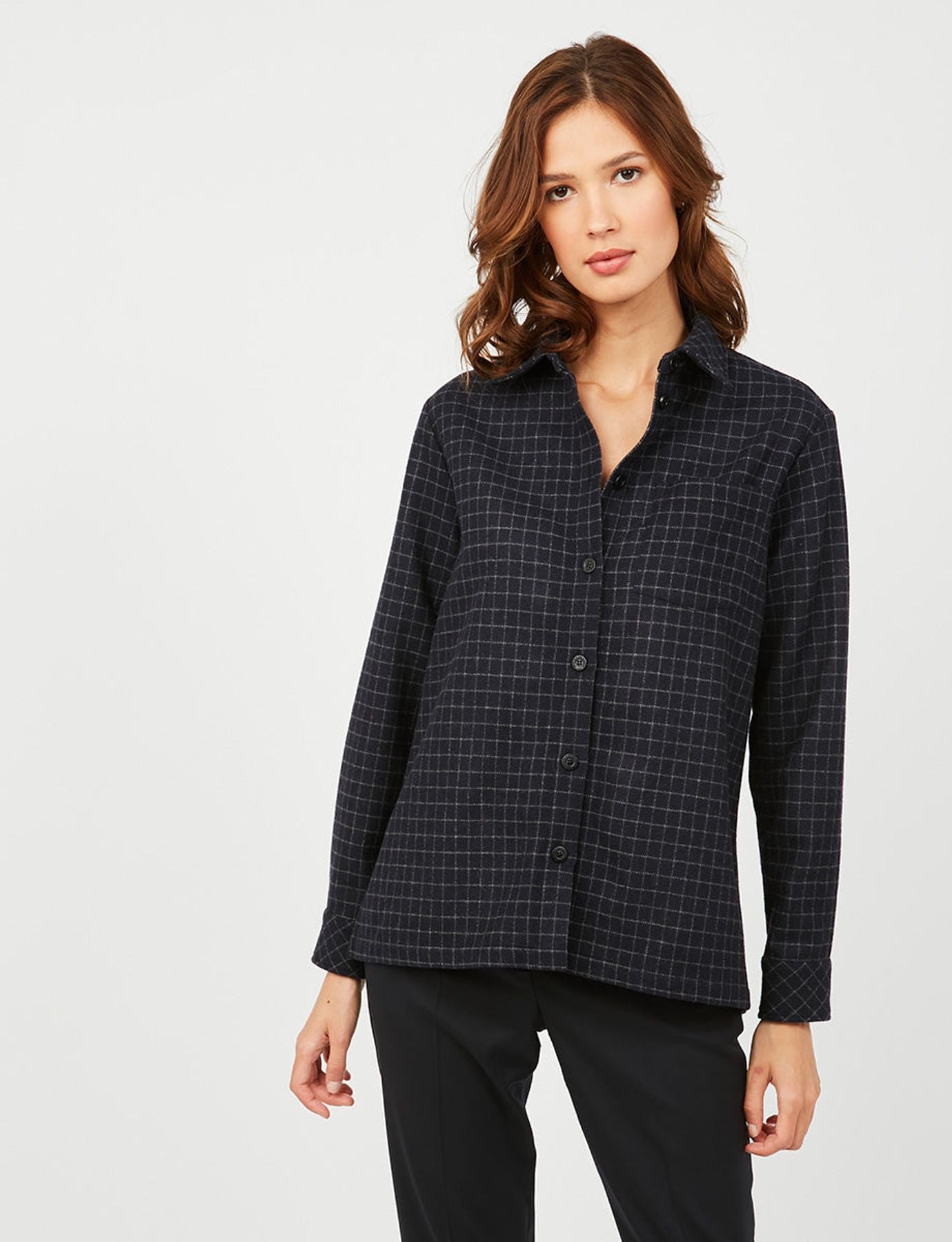 Camicia over Cassia blu