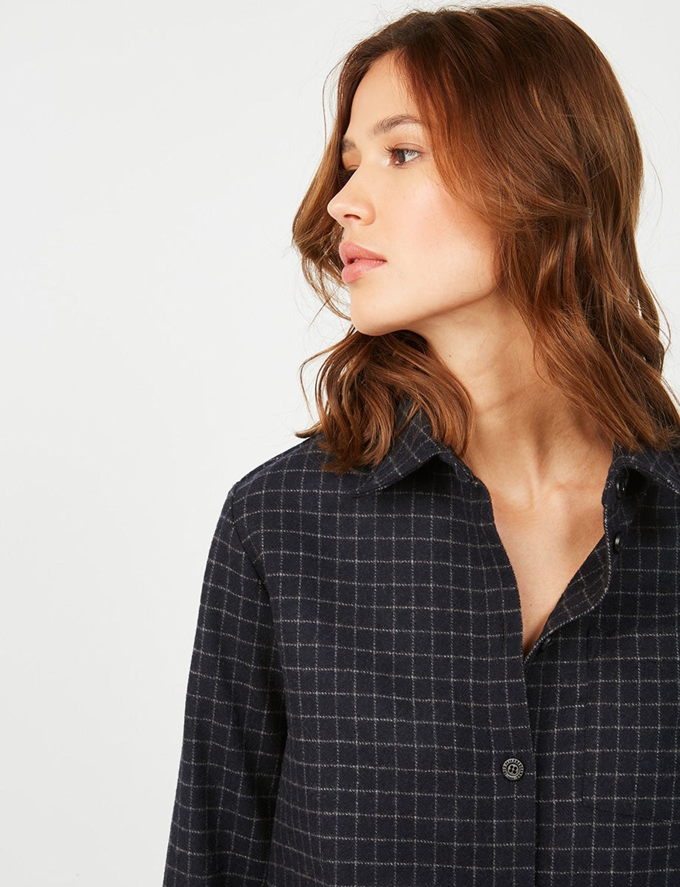 Camicia over Cassia blu