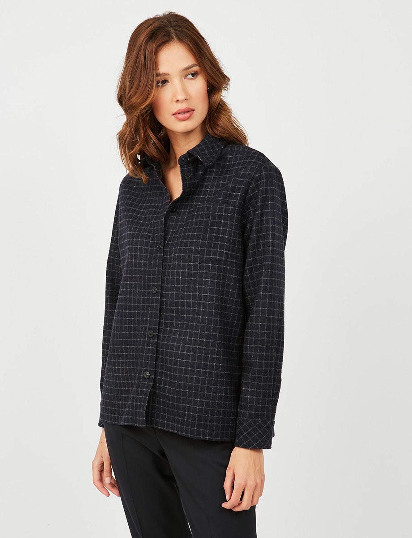 Camicia over Cassia blu