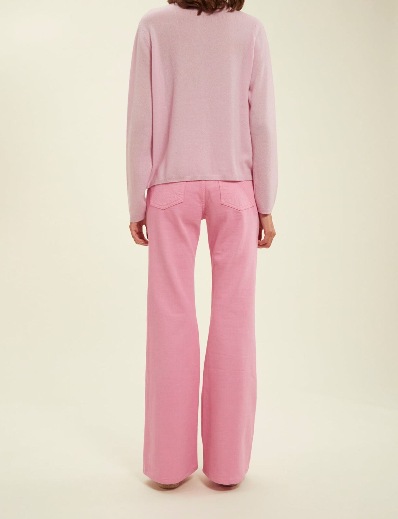 Jeans flare rosa Jane