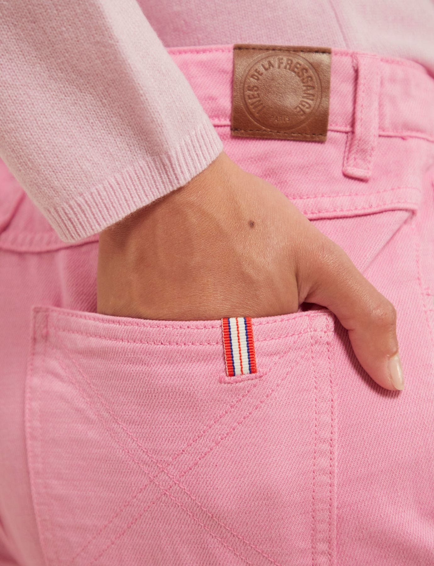 Jeans flare rosa Jane