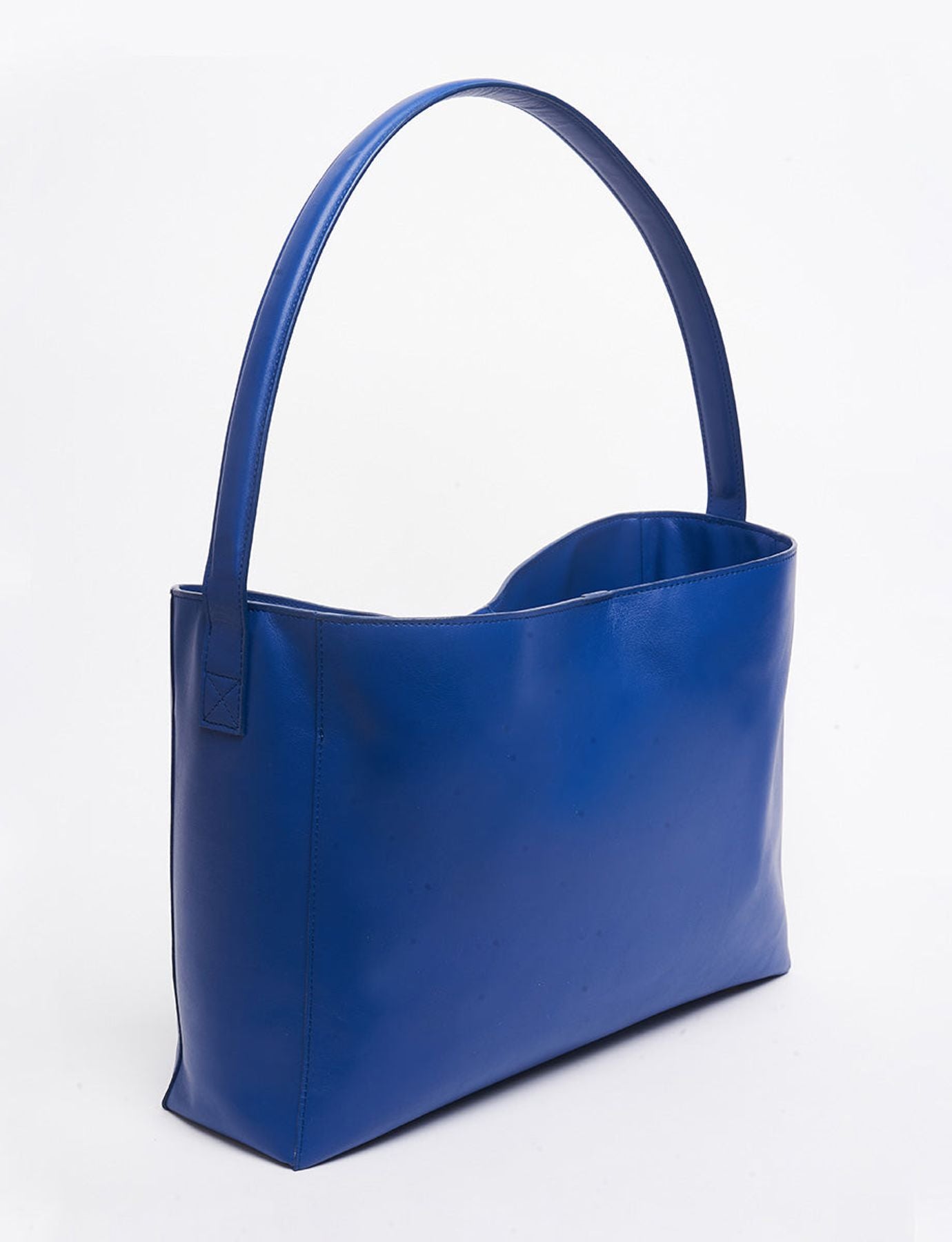 Borsa Léonore L in pelle cobalto
