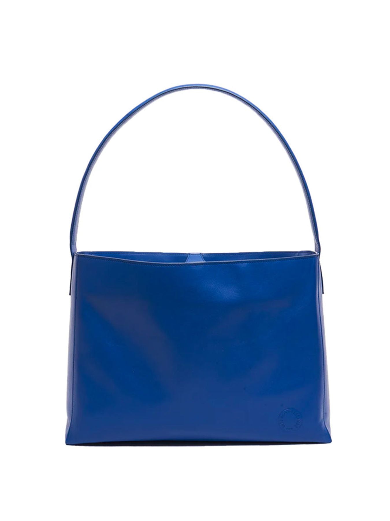 Borsa Léonore L in pelle cobalto