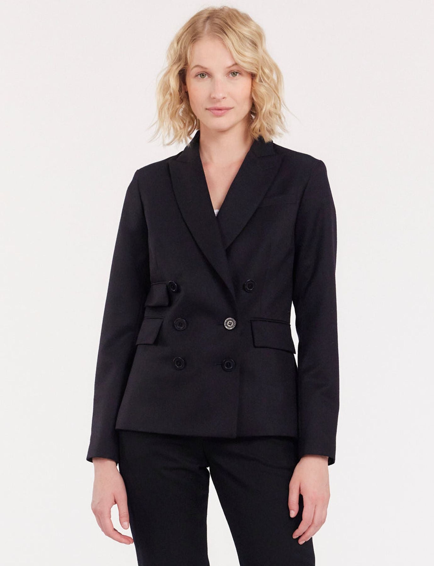 Giacca Maurice in lana blu navy